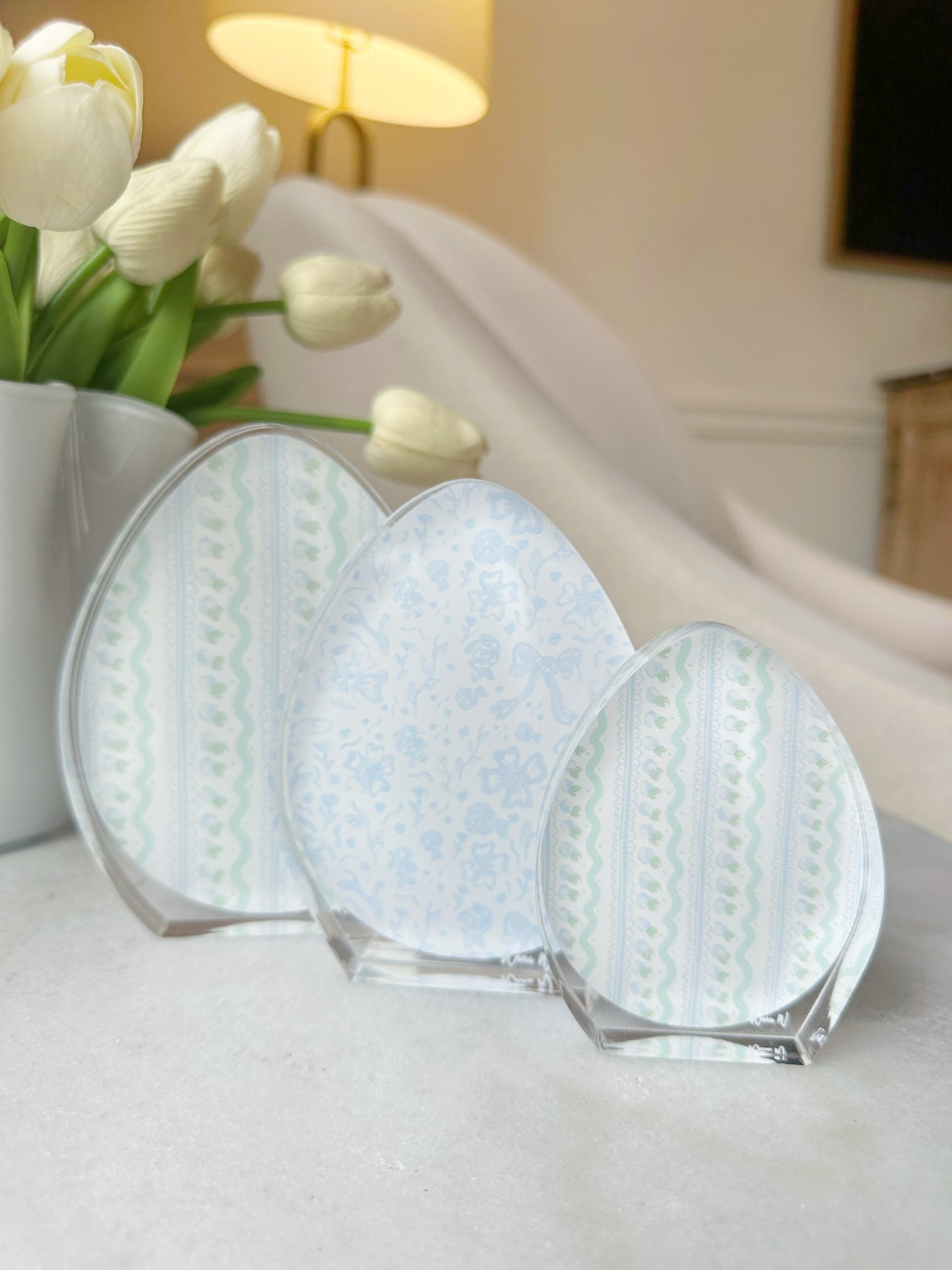 Blue Acrylic Eggs
