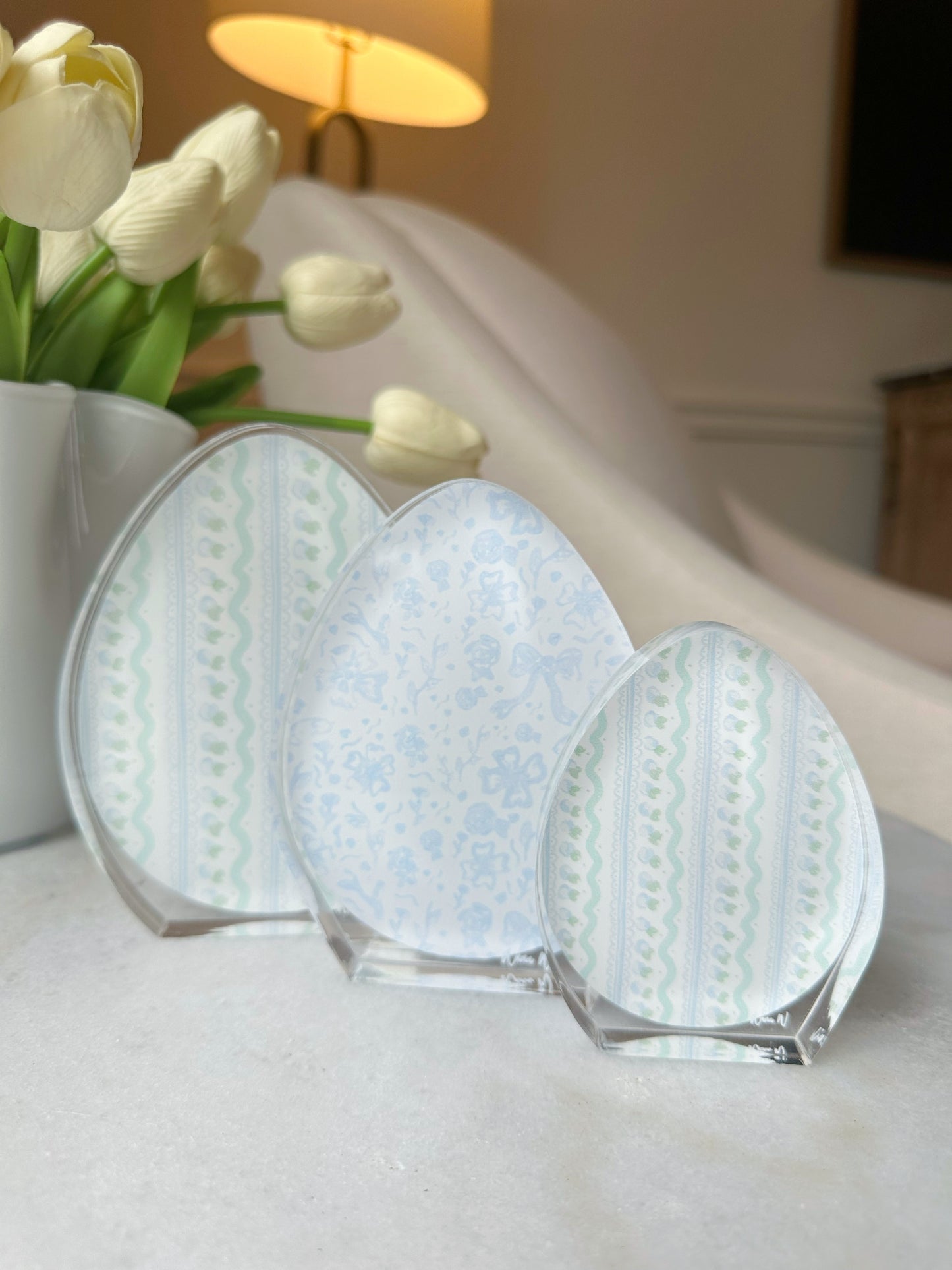 Blue Acrylic Eggs