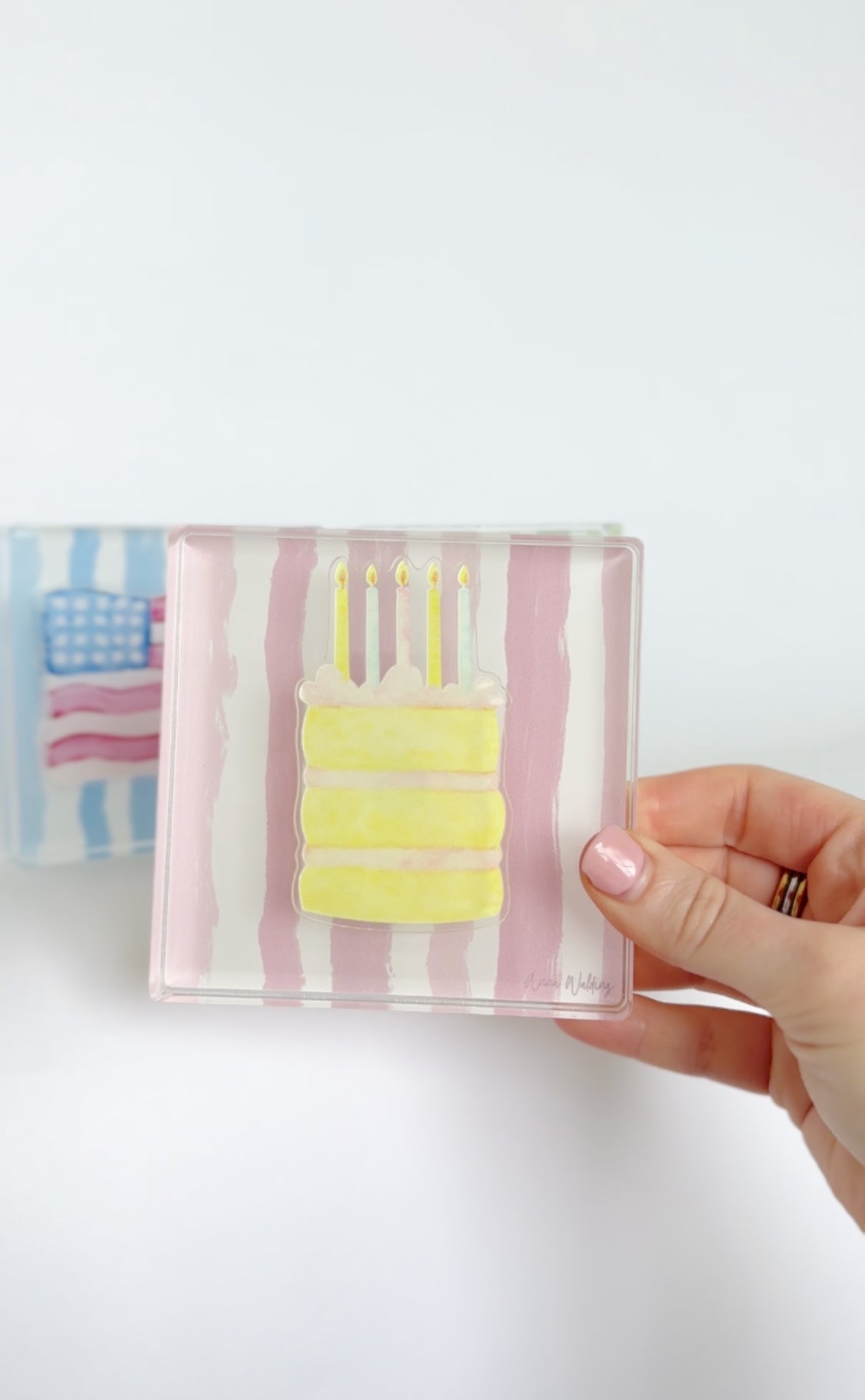 Pink Holiday Block