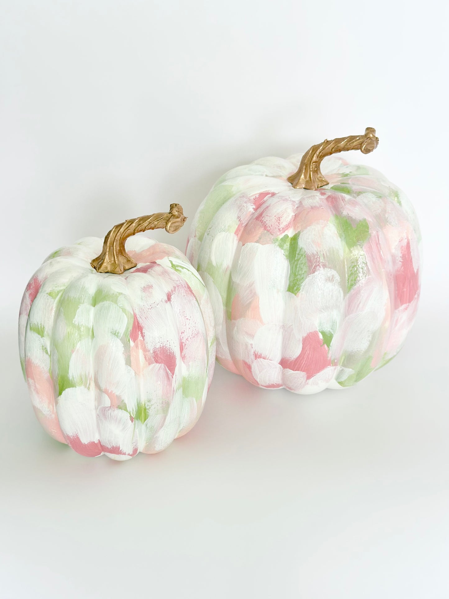 Small Pink Painted Pumpkin 5.5 inch
