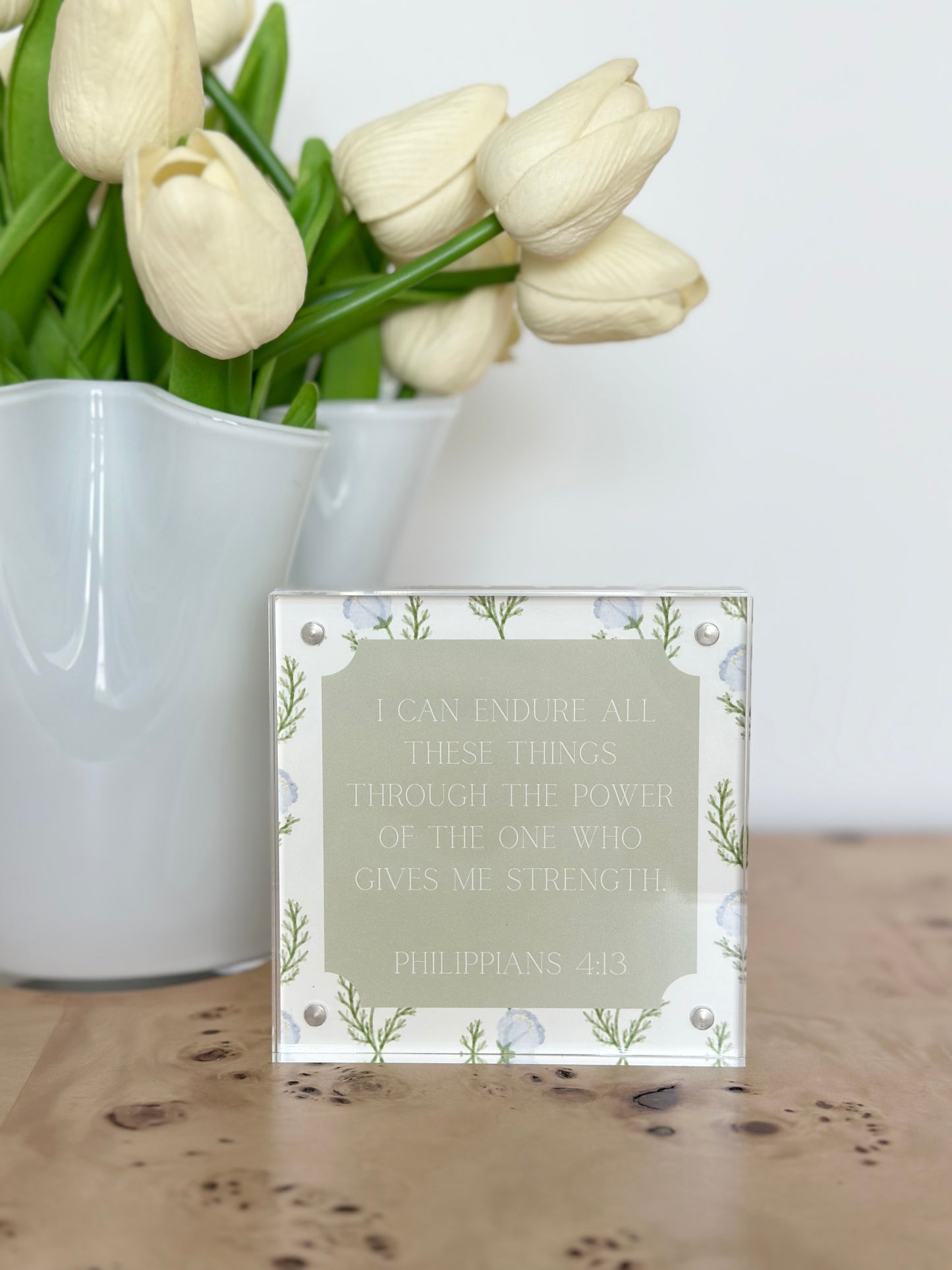 Bible Verse in Acrylic Frame
