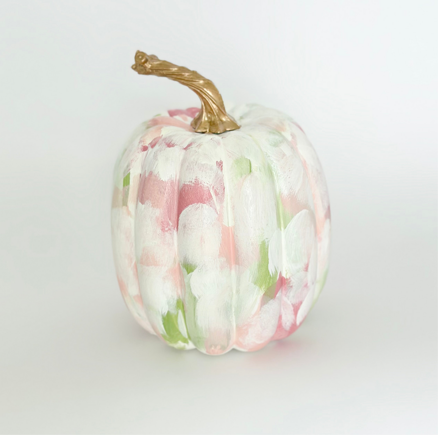 Small Pink Painted Pumpkin 5.5 inch