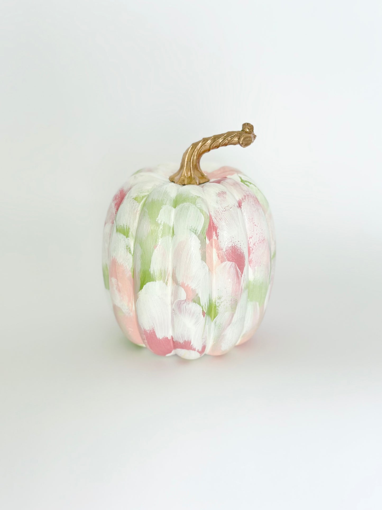Small Pink Painted Pumpkin 5.5 inch