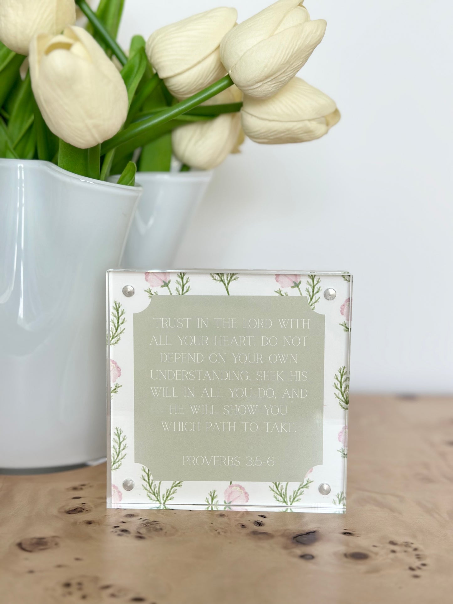 Bible Verse in Acrylic Frame