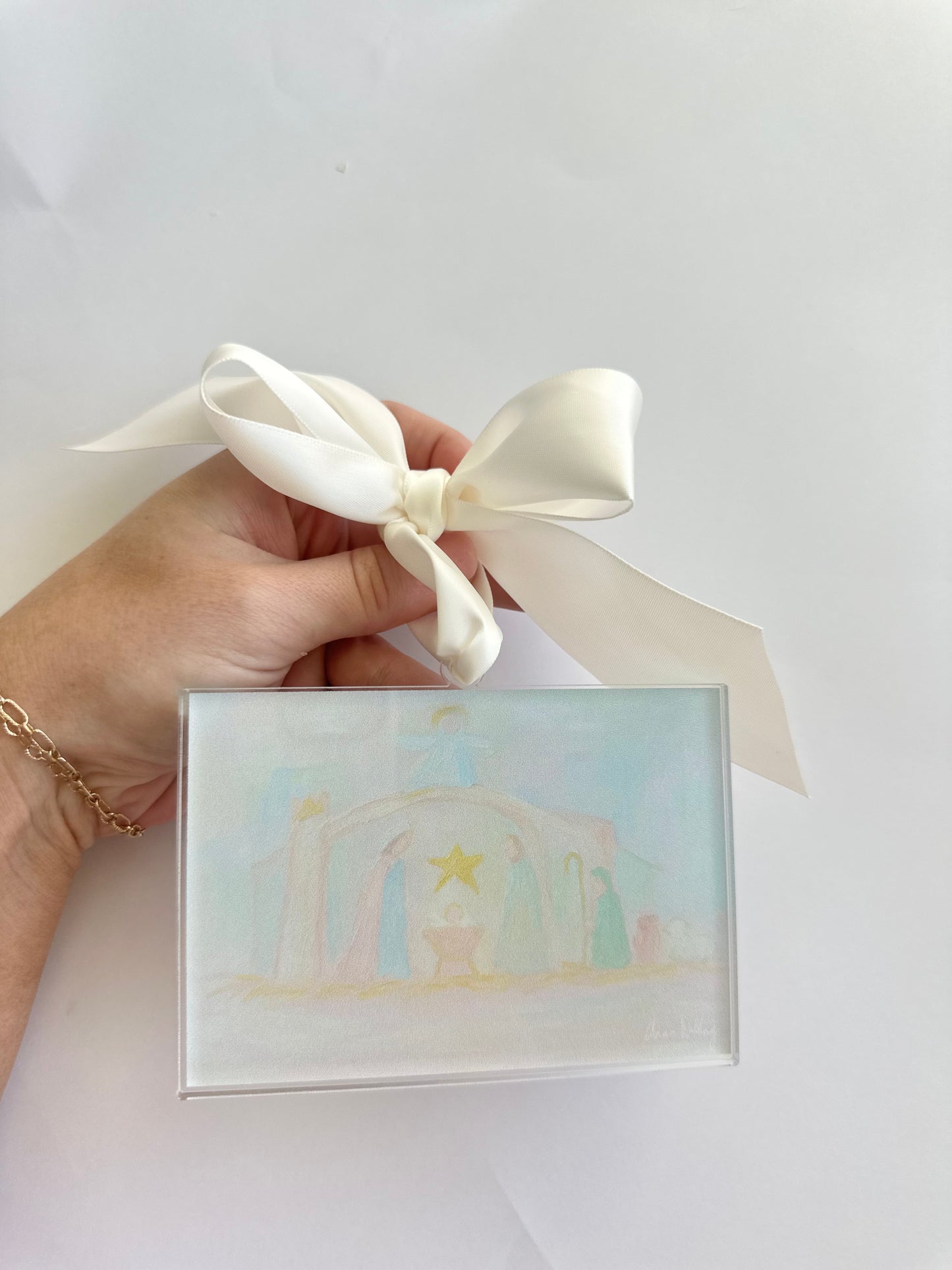 Nativity Scene Acrylic Ornament