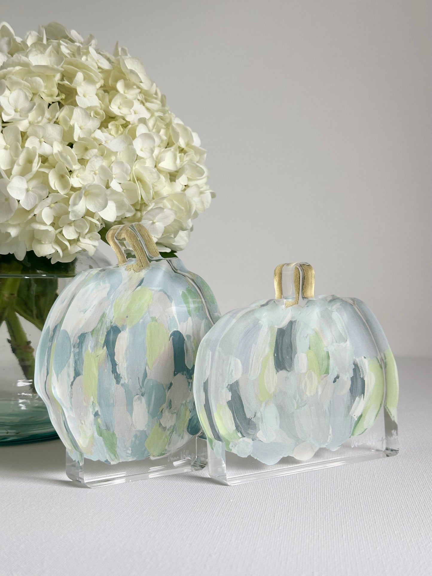 Blue/Green Acrylic Pumpkin