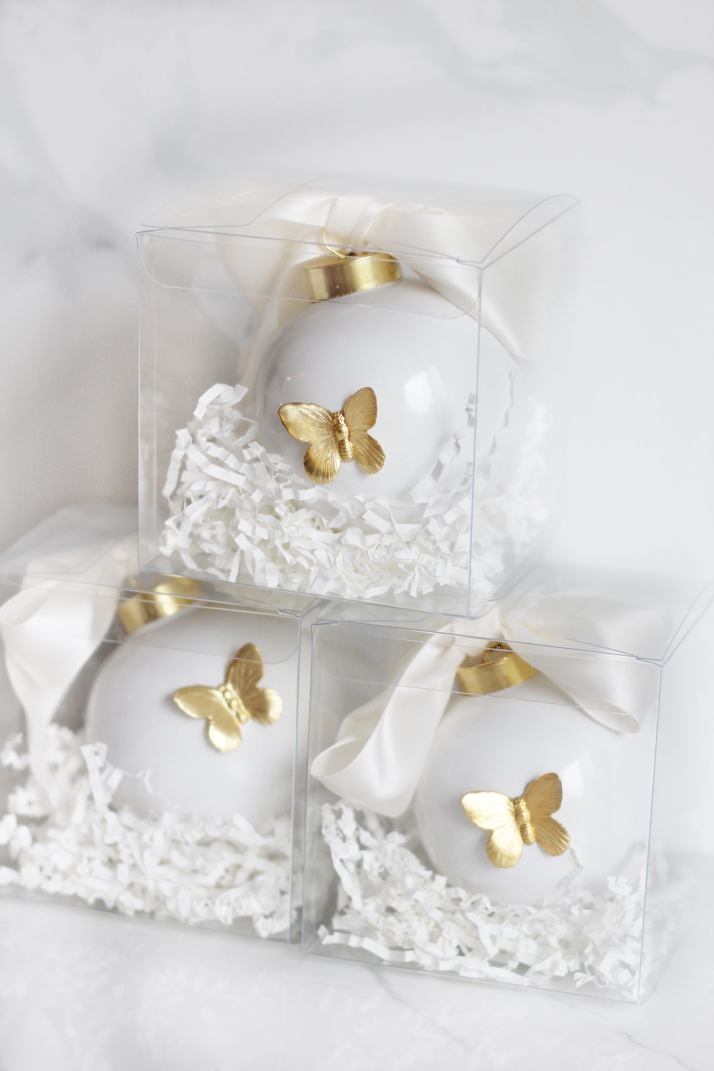 Gold Butterflies Ornament