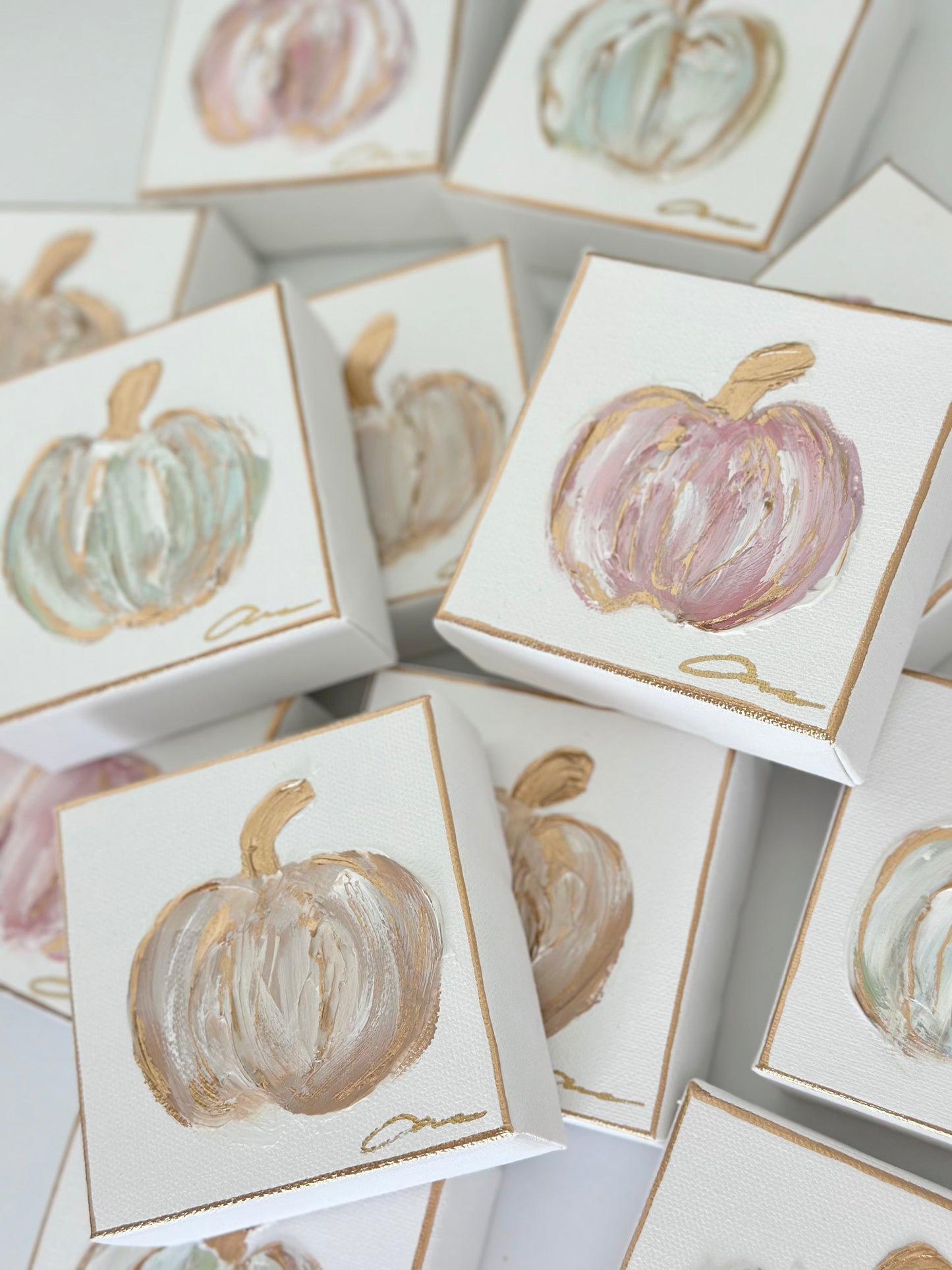 Pumpkin Canvas 4x4 Blue/Green