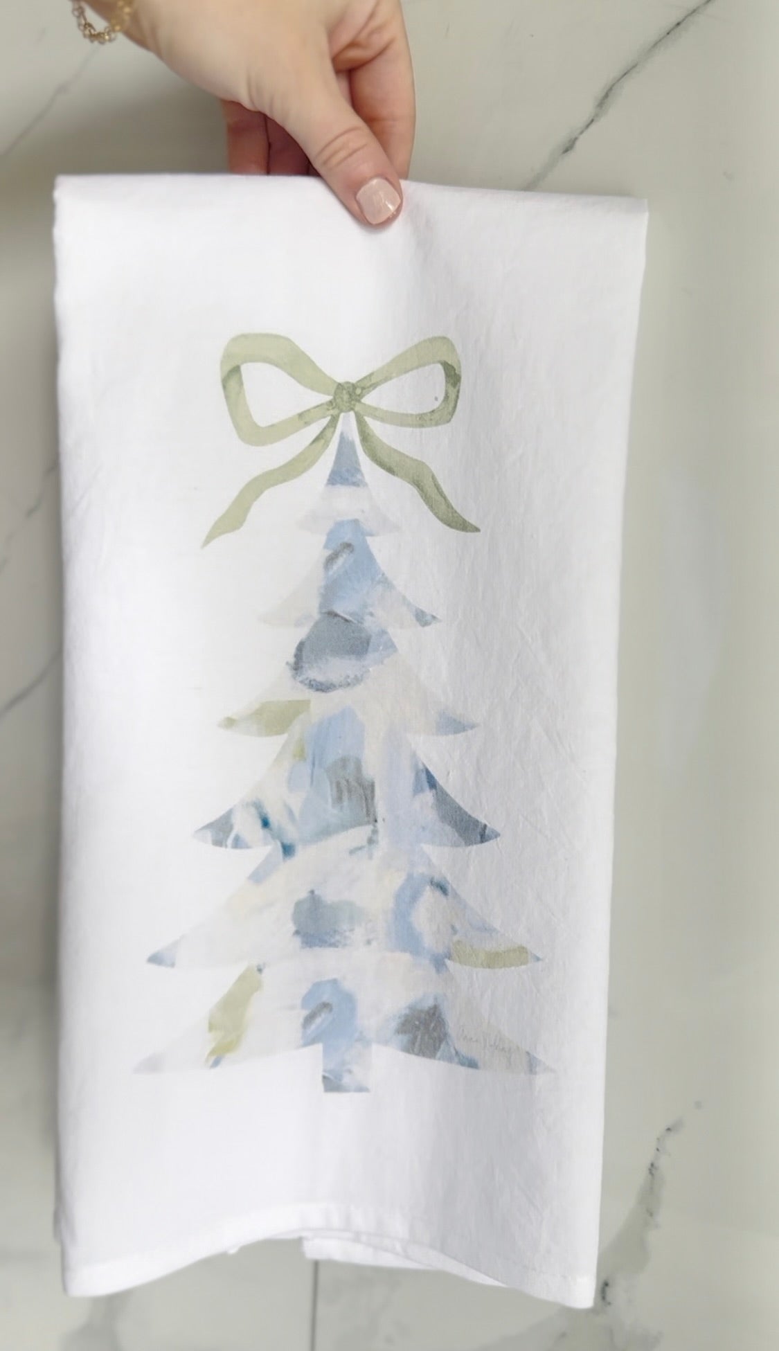 Christmas Tree Tea Towel Preorder