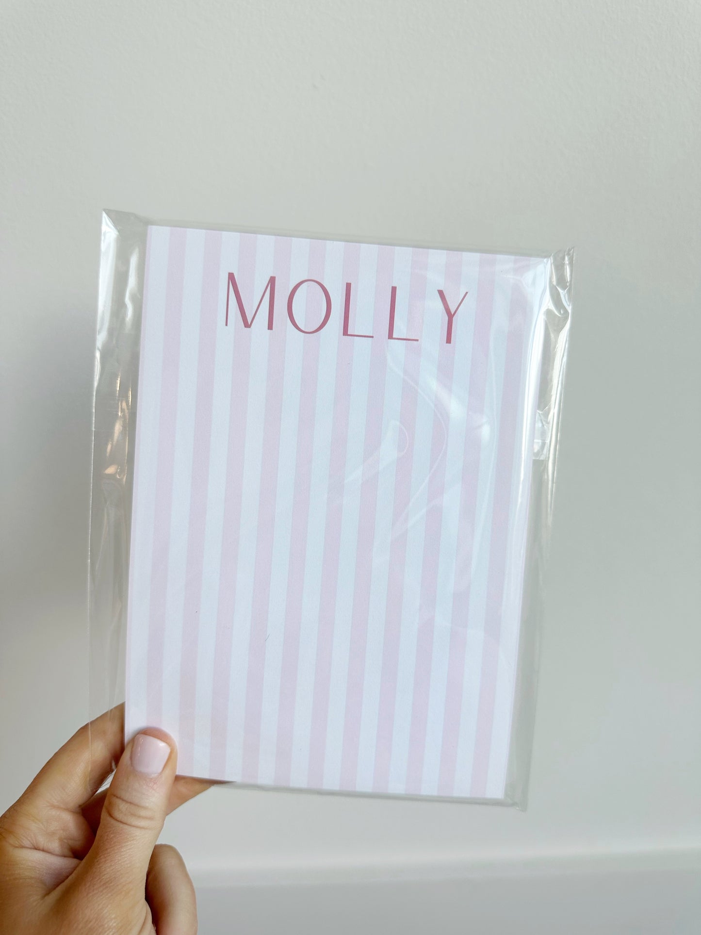 Custom Stripe Notepad