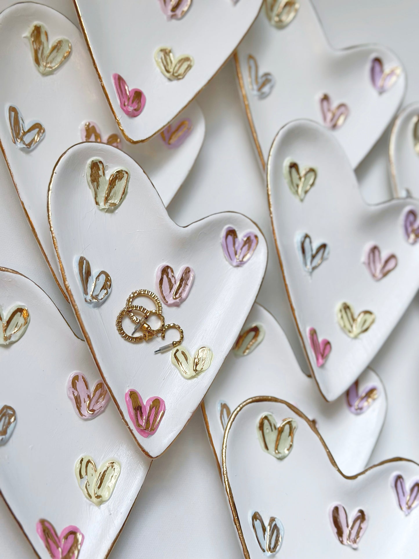 Candy Hearts Ceramic Heart Dish