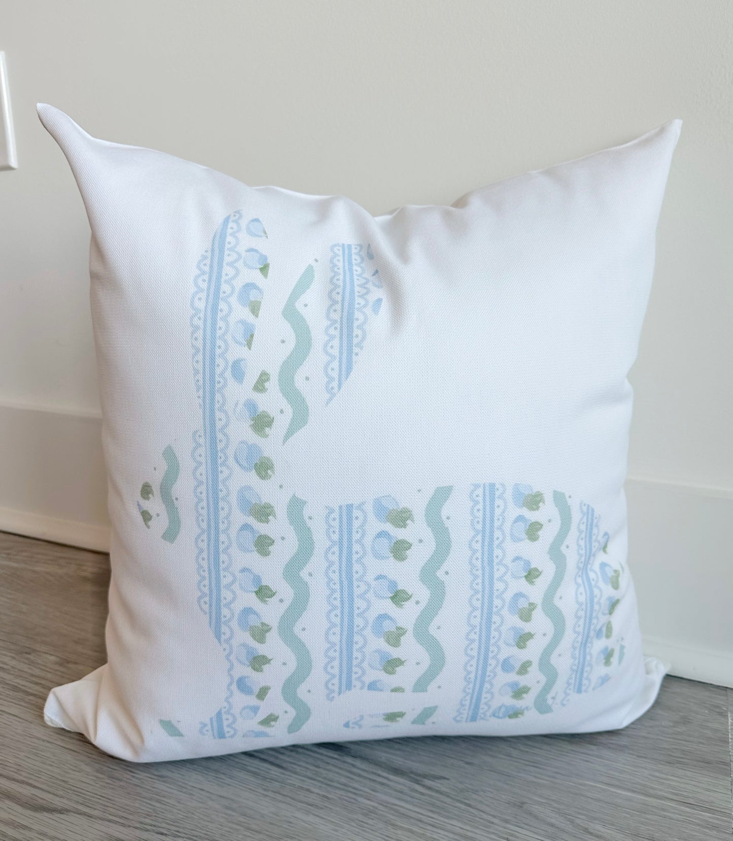 Blue Bunny Pillow Cover