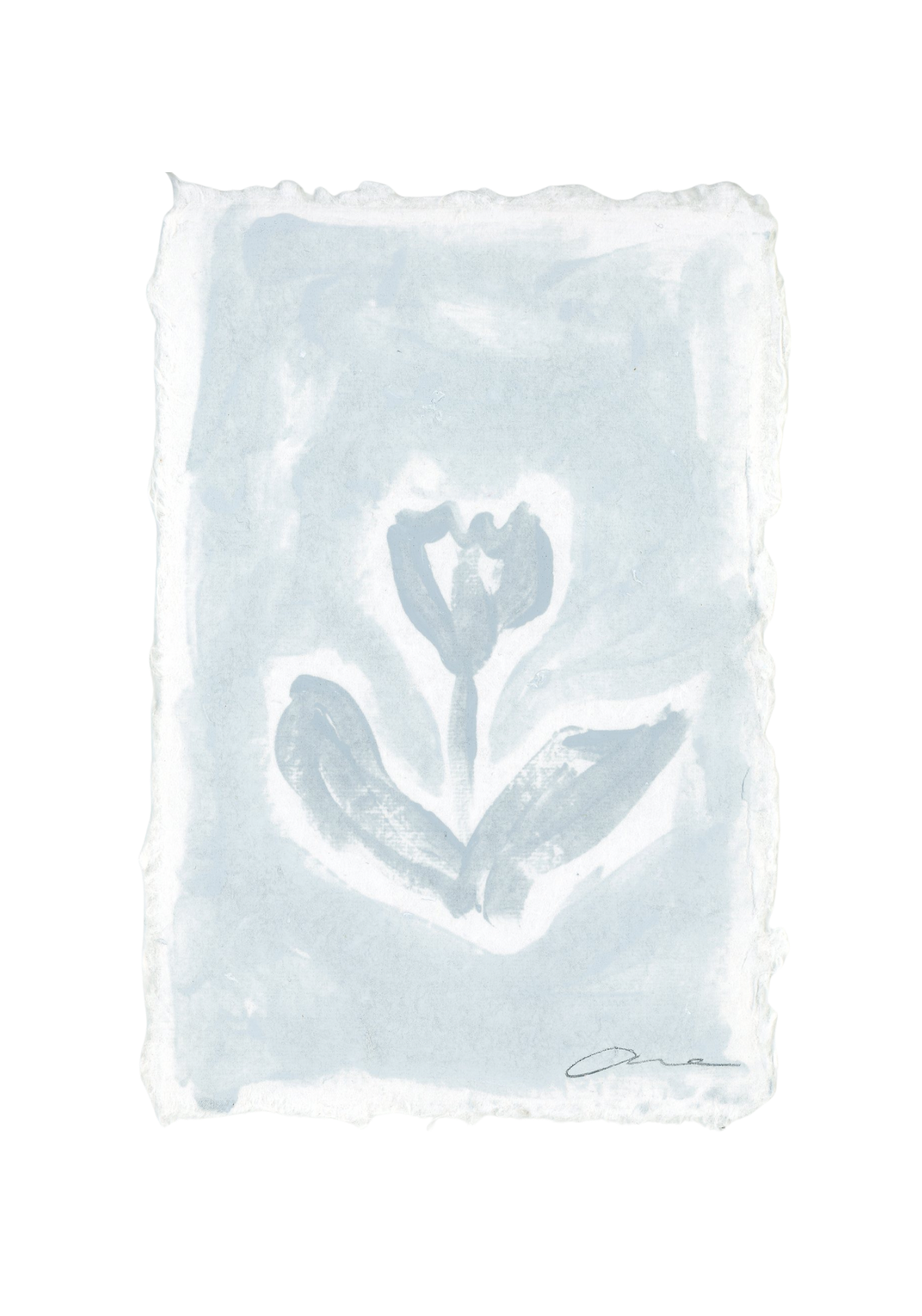 Blue Tulip Deckled Edge Print 4x6