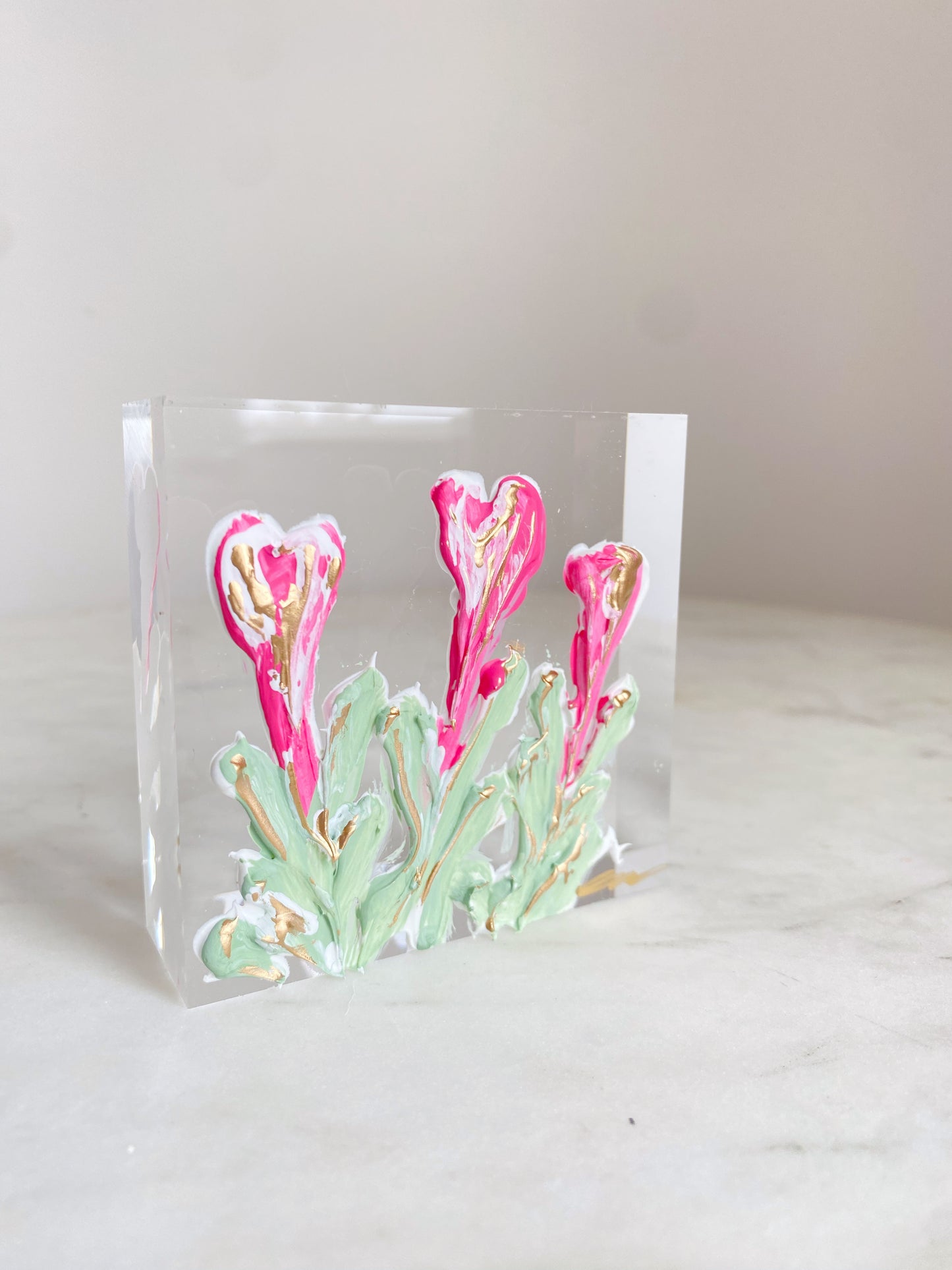 Calla Lillies Acrylic Block