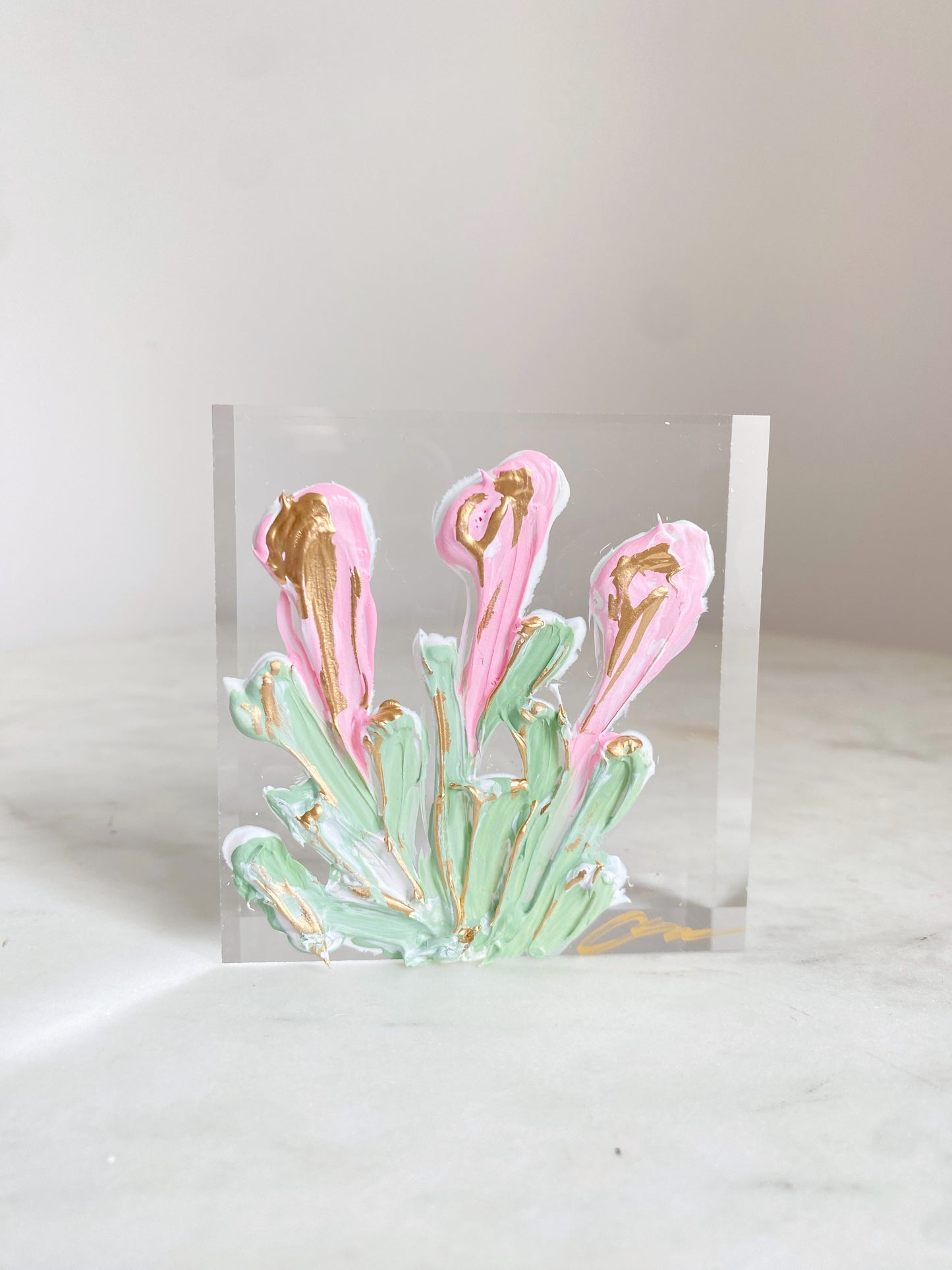 Calla Lillies Acrylic Block