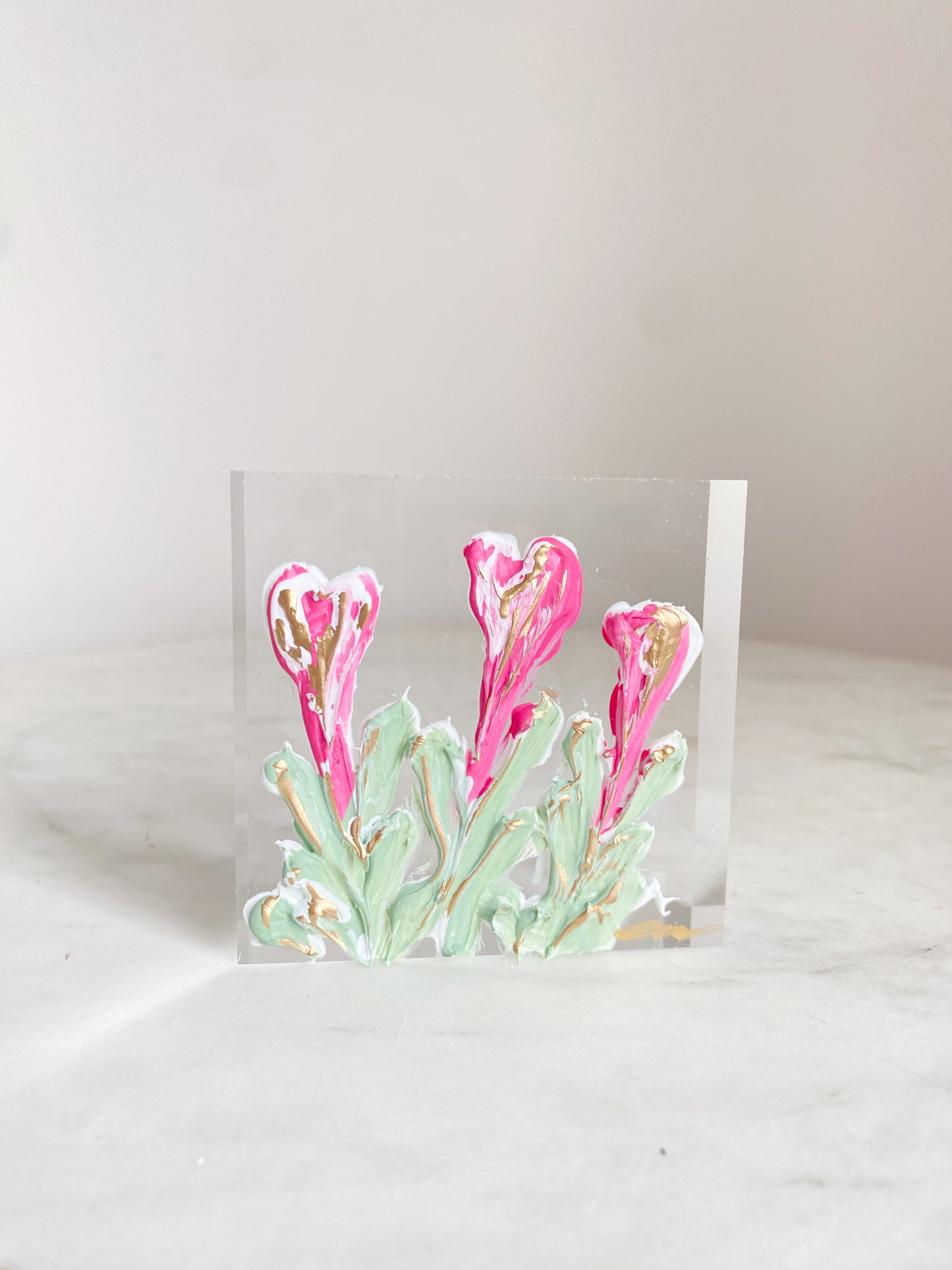Calla Lillies Acrylic Block