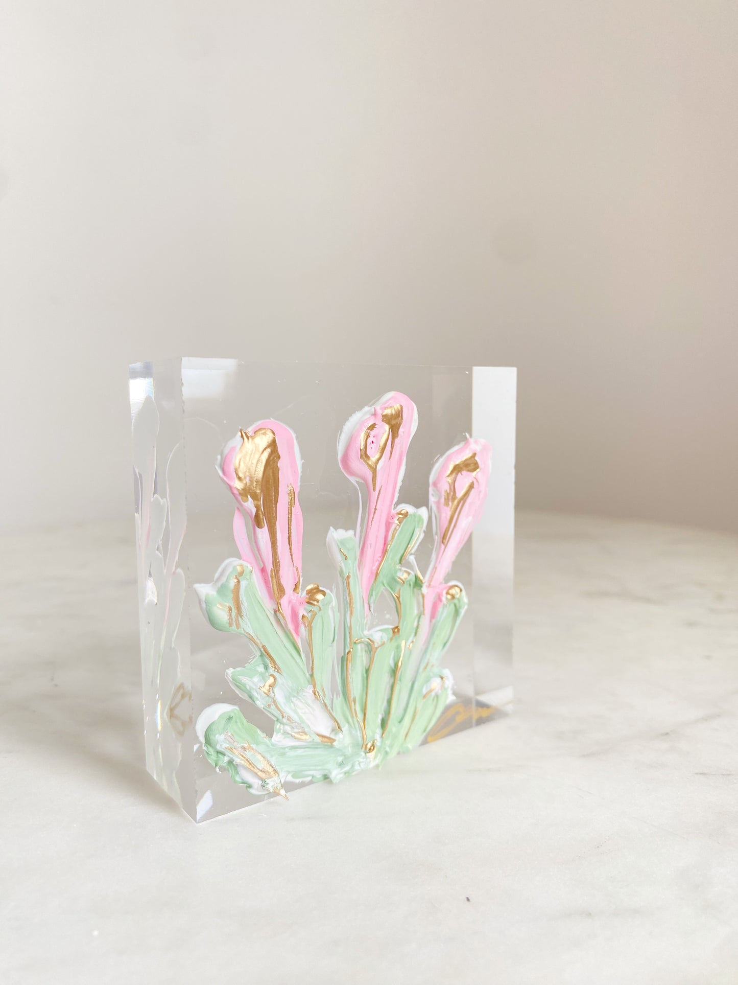 Calla Lillies Acrylic Block