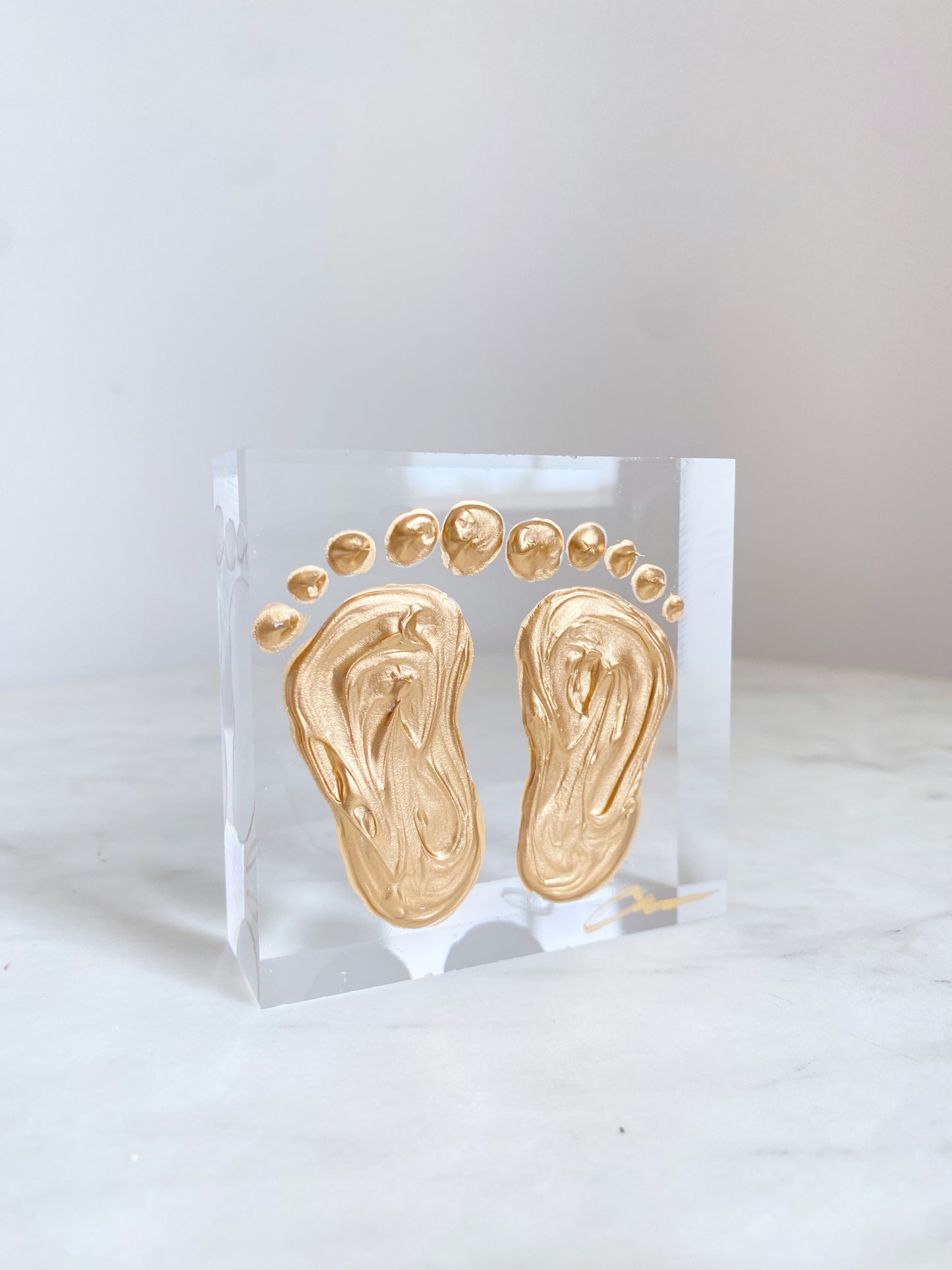 Baby Feet Acrylic Block