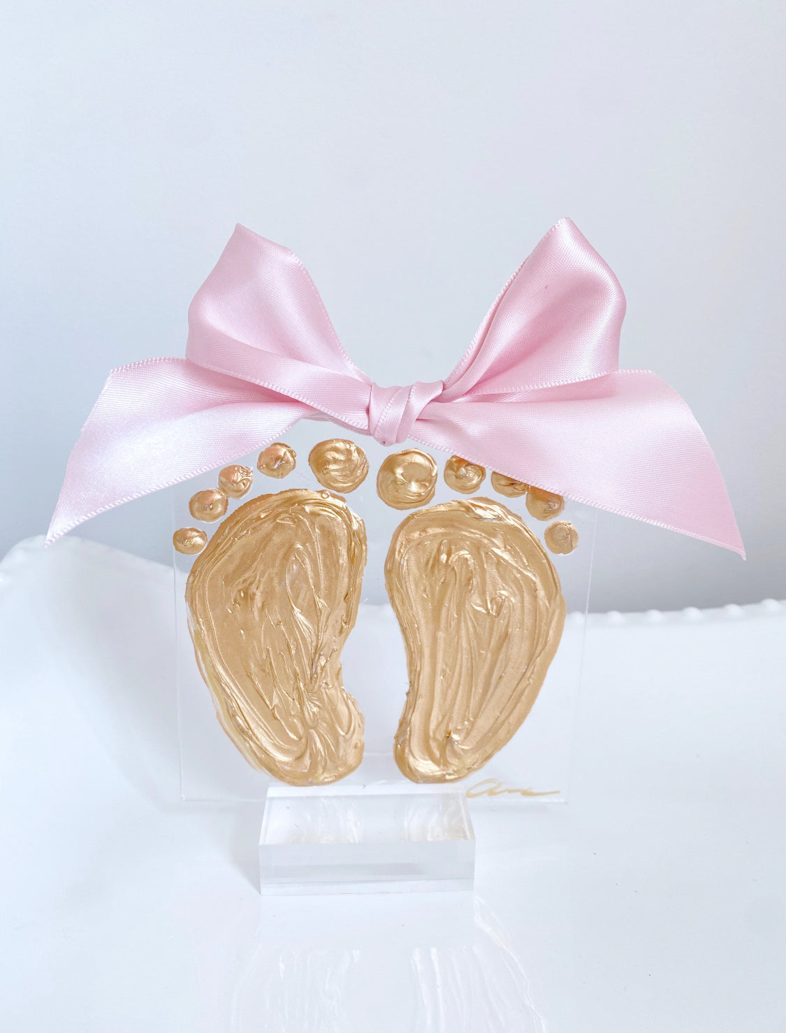 Baby Feet Acrylic Ornament and Keepsake – Anna Walding Art