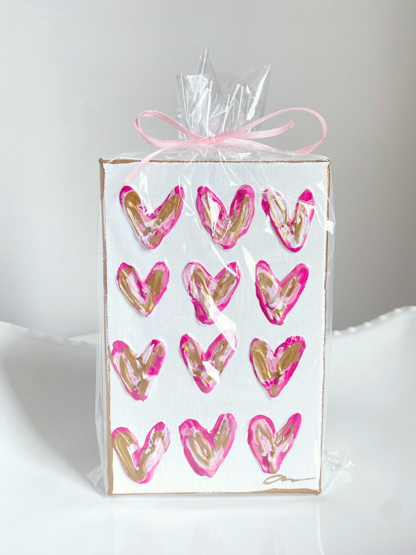 Pink Heart Canvas