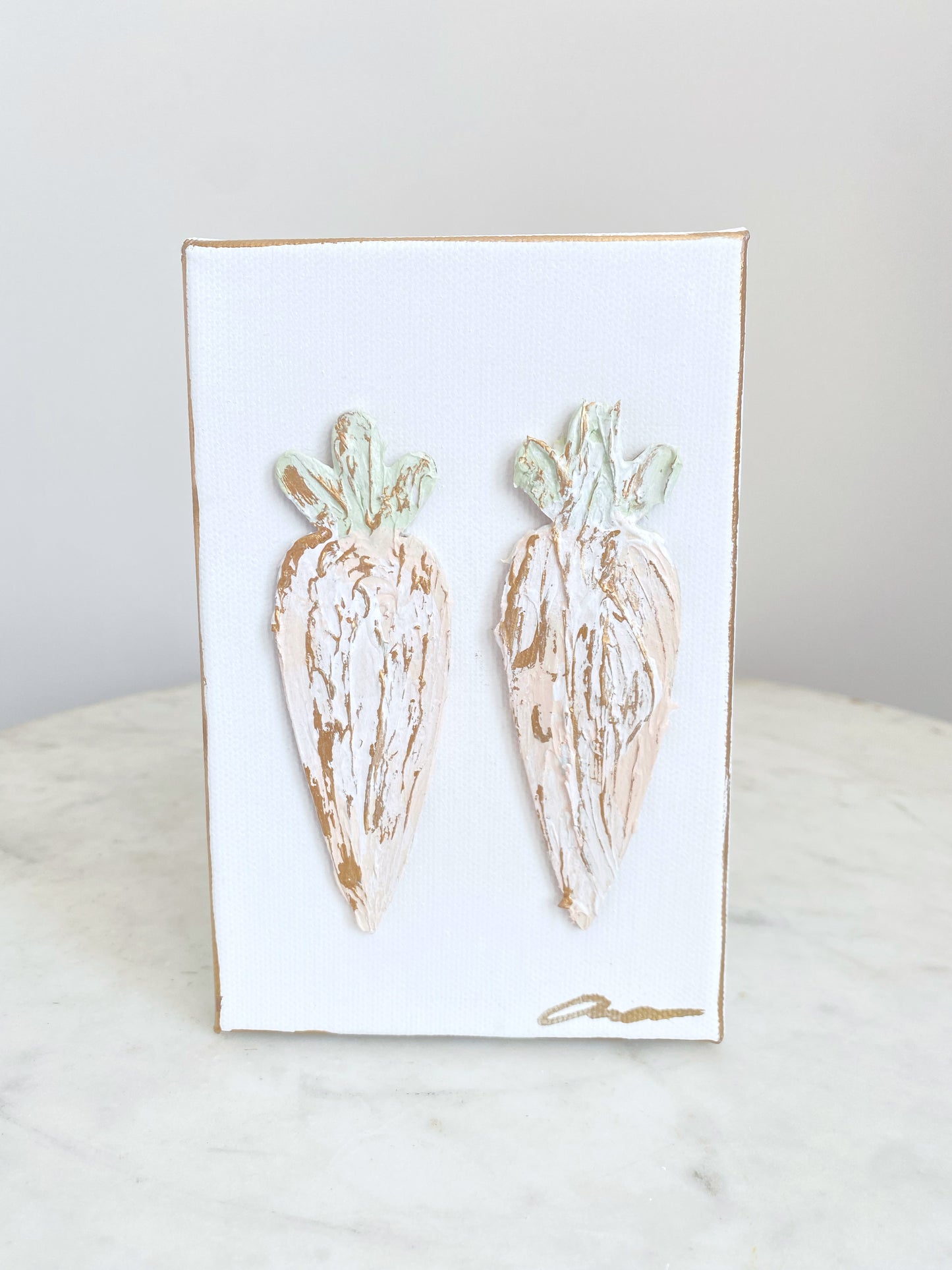 Easter Carrots Canvas 4x6