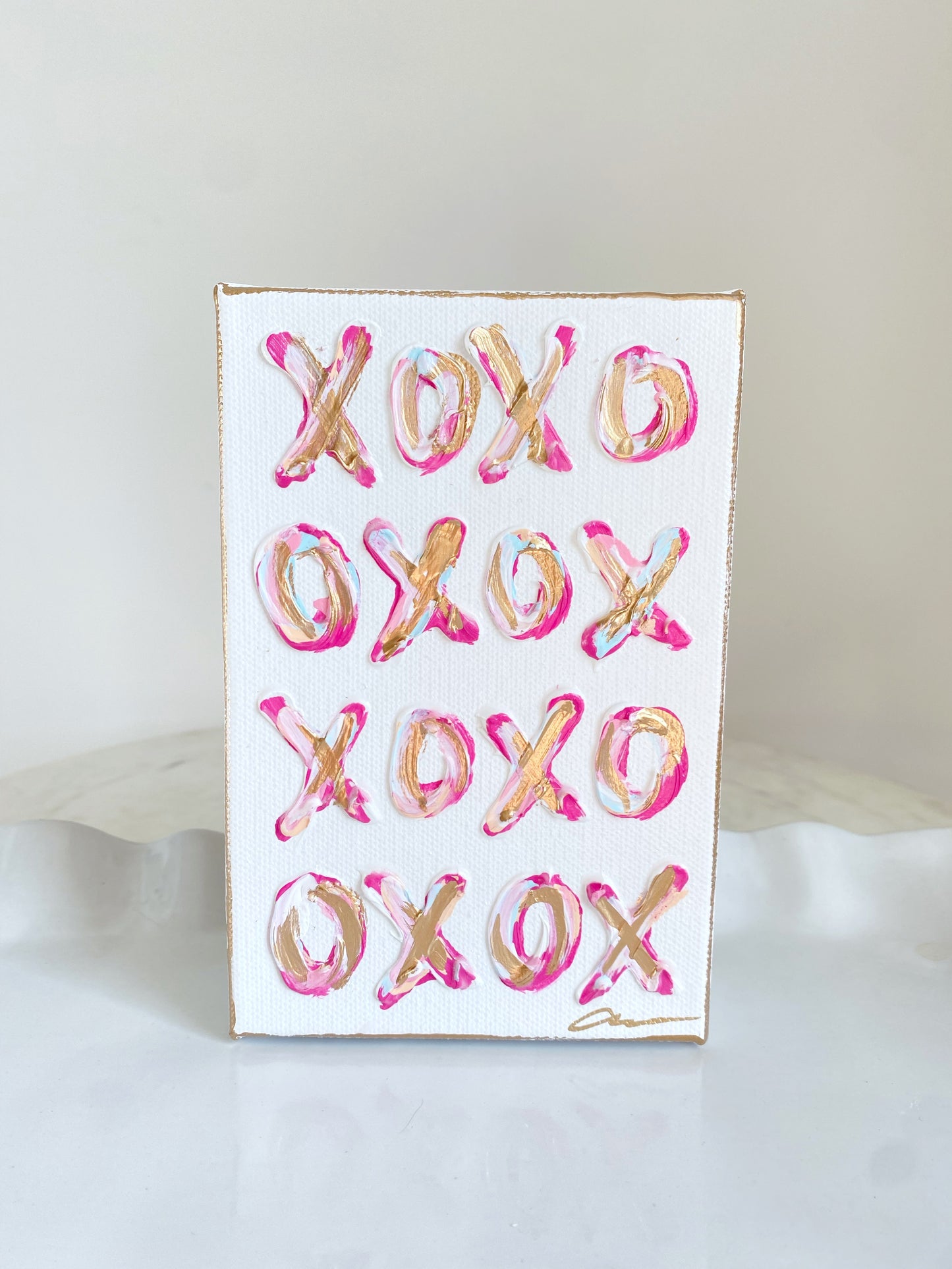 Hot Pink Xoxo Canvas