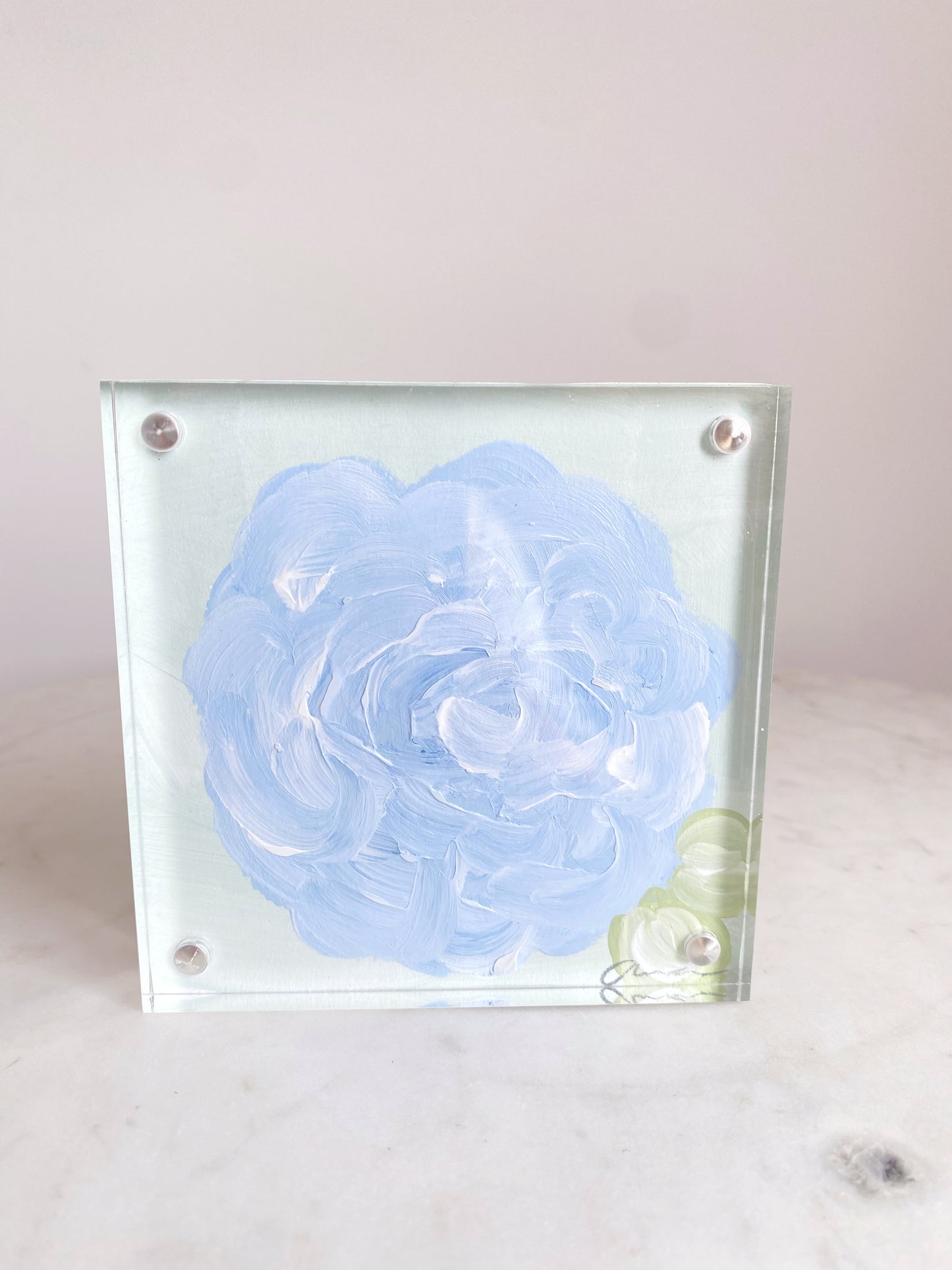 Hydrangea in Acrylic Frame 4x4