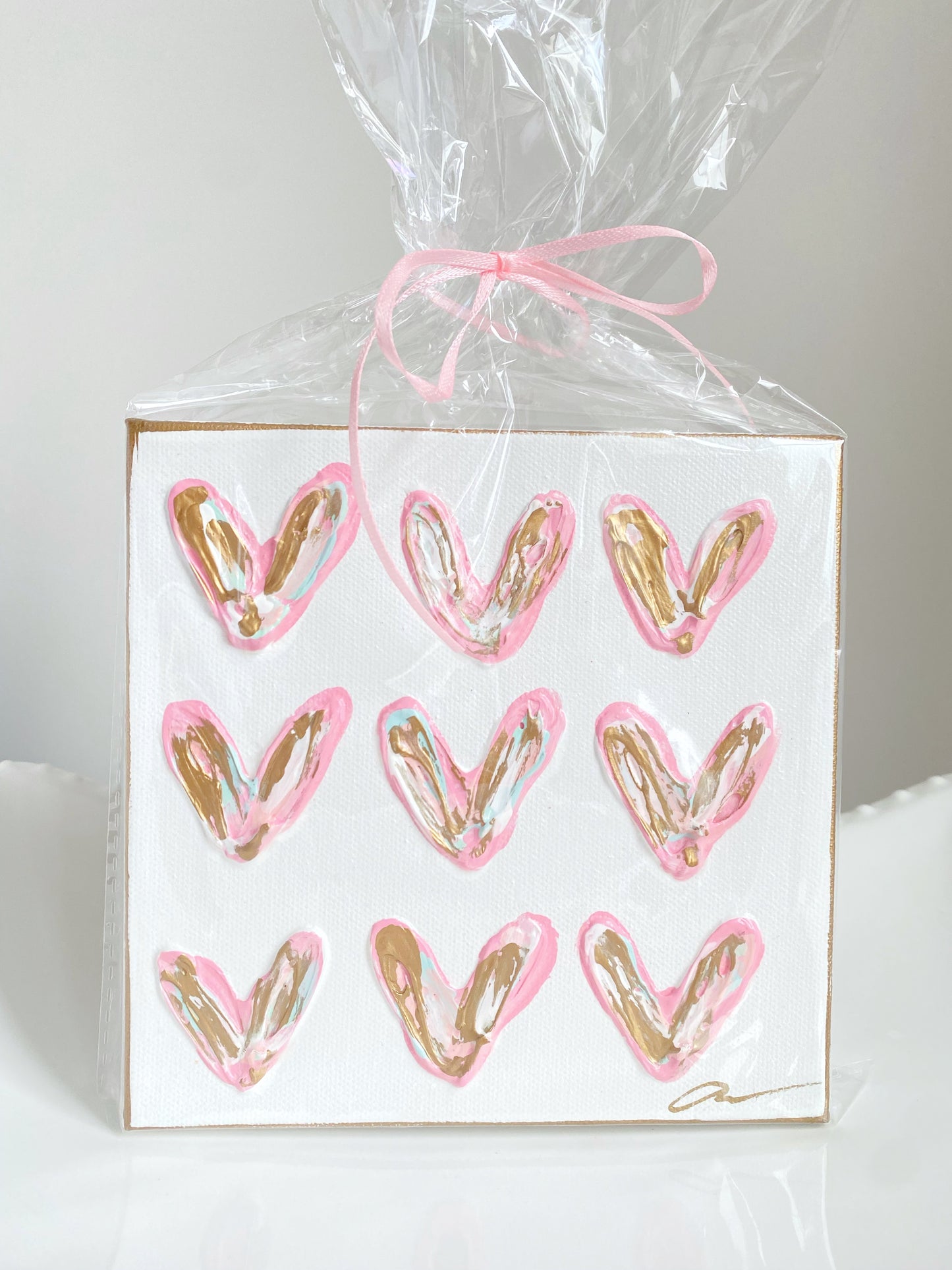 Pink Heart Canvas