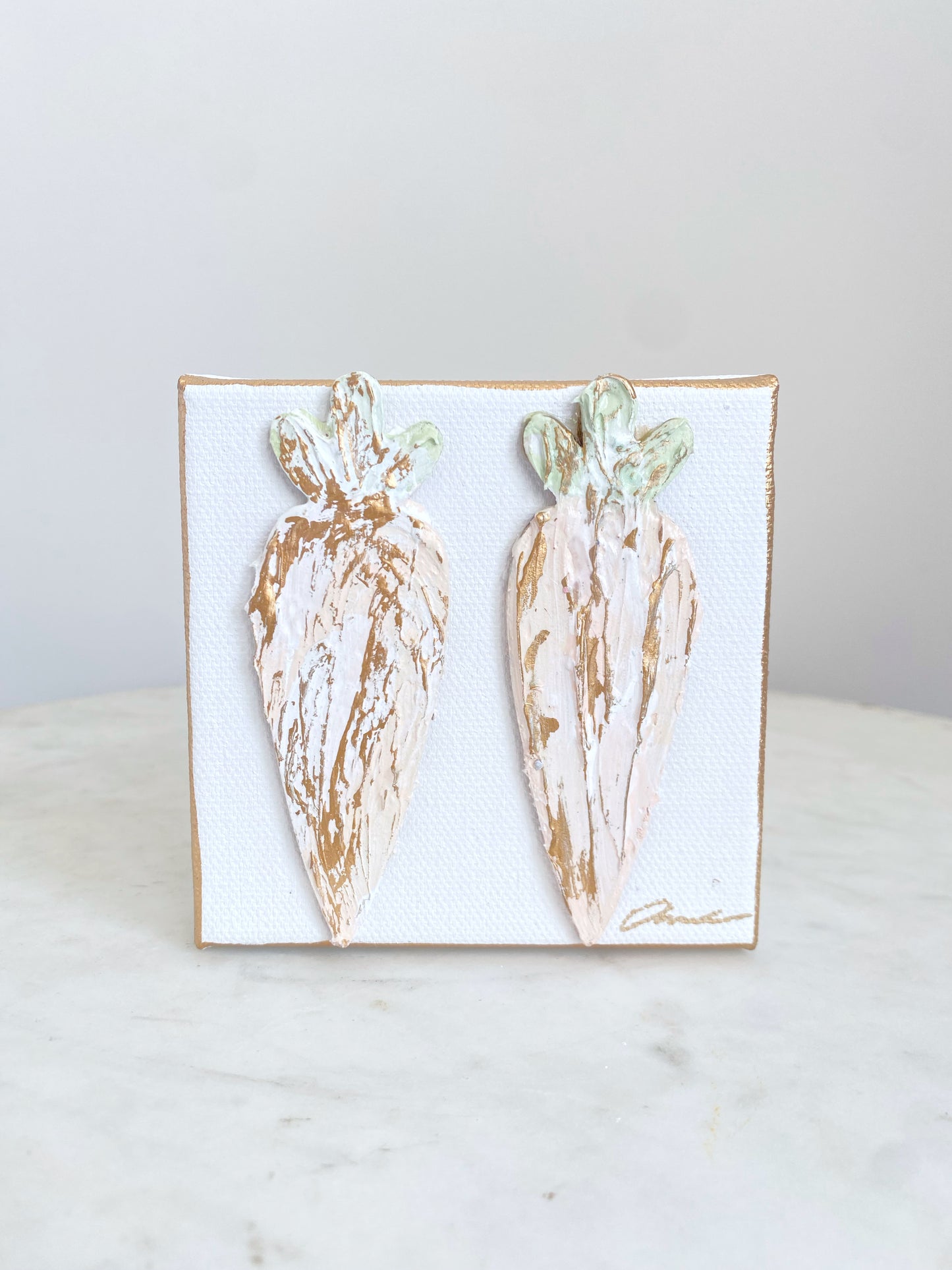 Easter Carrots Canvas 4x4