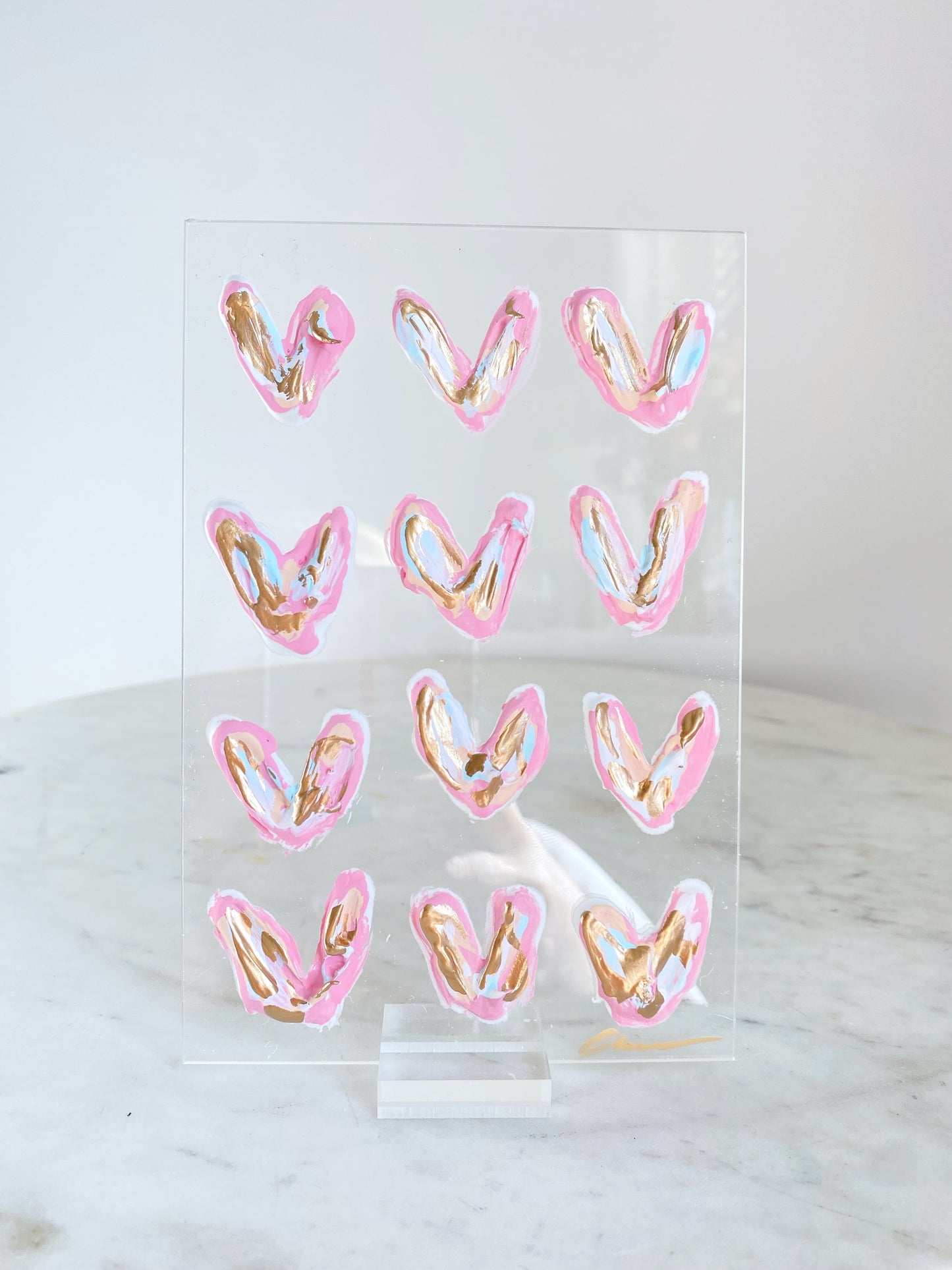 Acrylic Stand Hearts