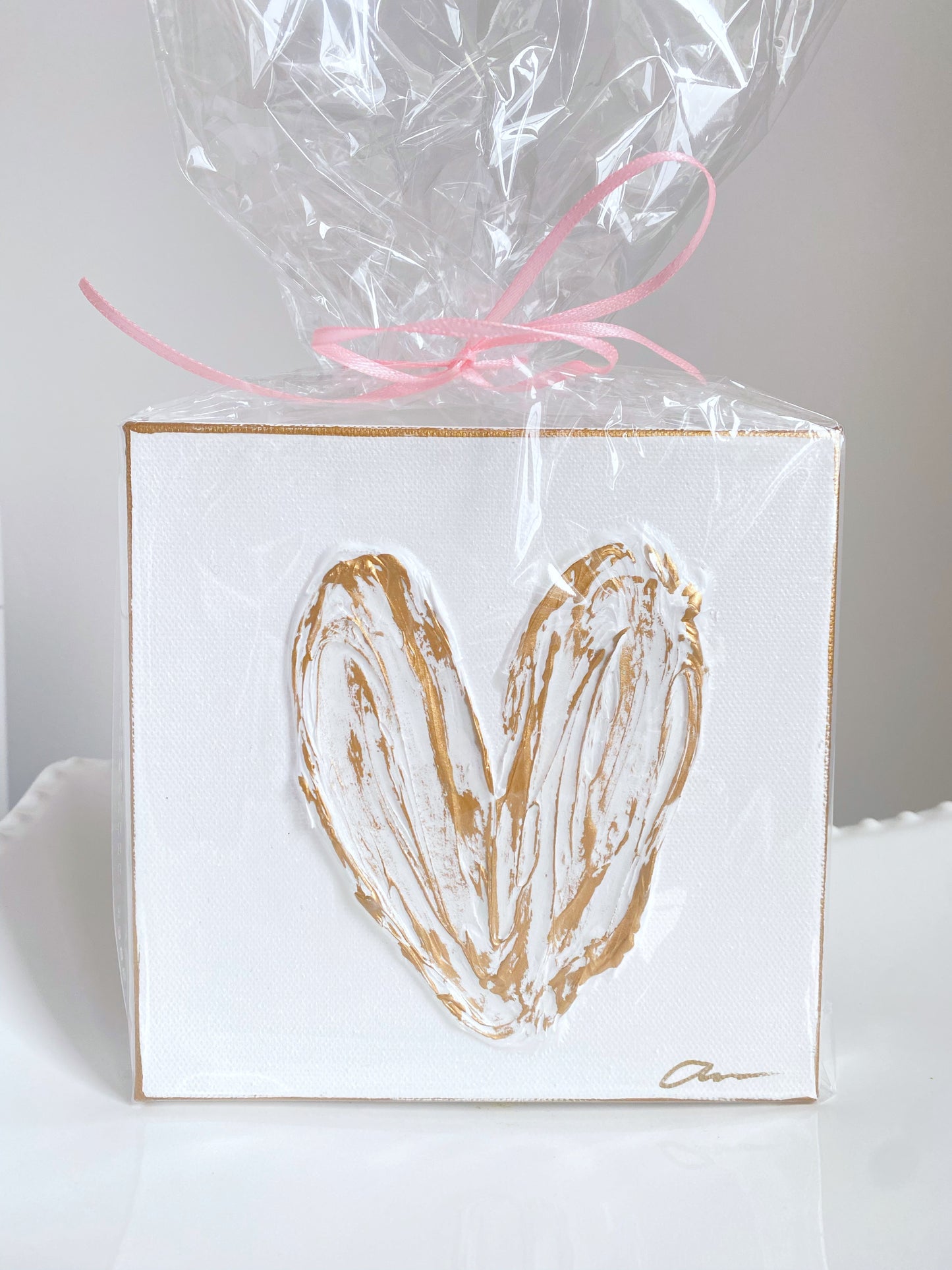 Gold Heart Canvas