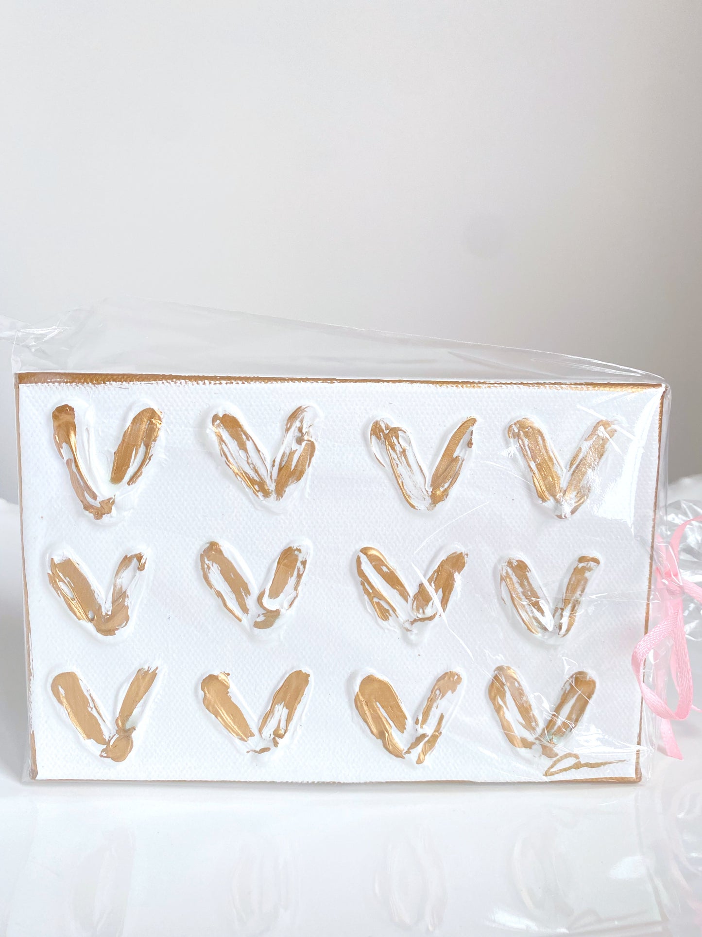 Gold Hearts Canvas