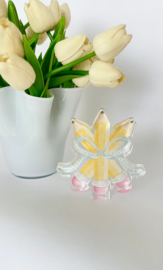 Pencil Acrylic Block