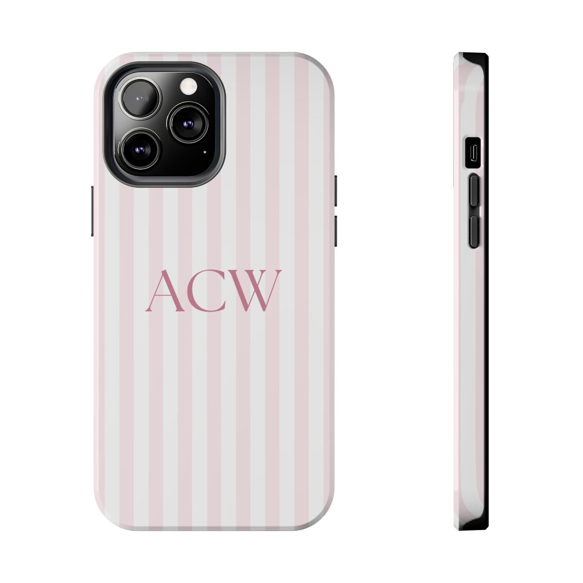 Custom Stripe Initial Phone Case