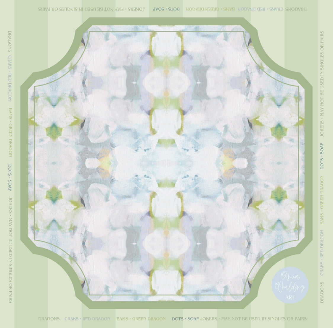 Sage Petal Mahjong Mat
