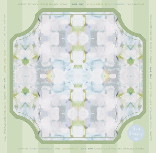 Sage Petal Mahjong Mat