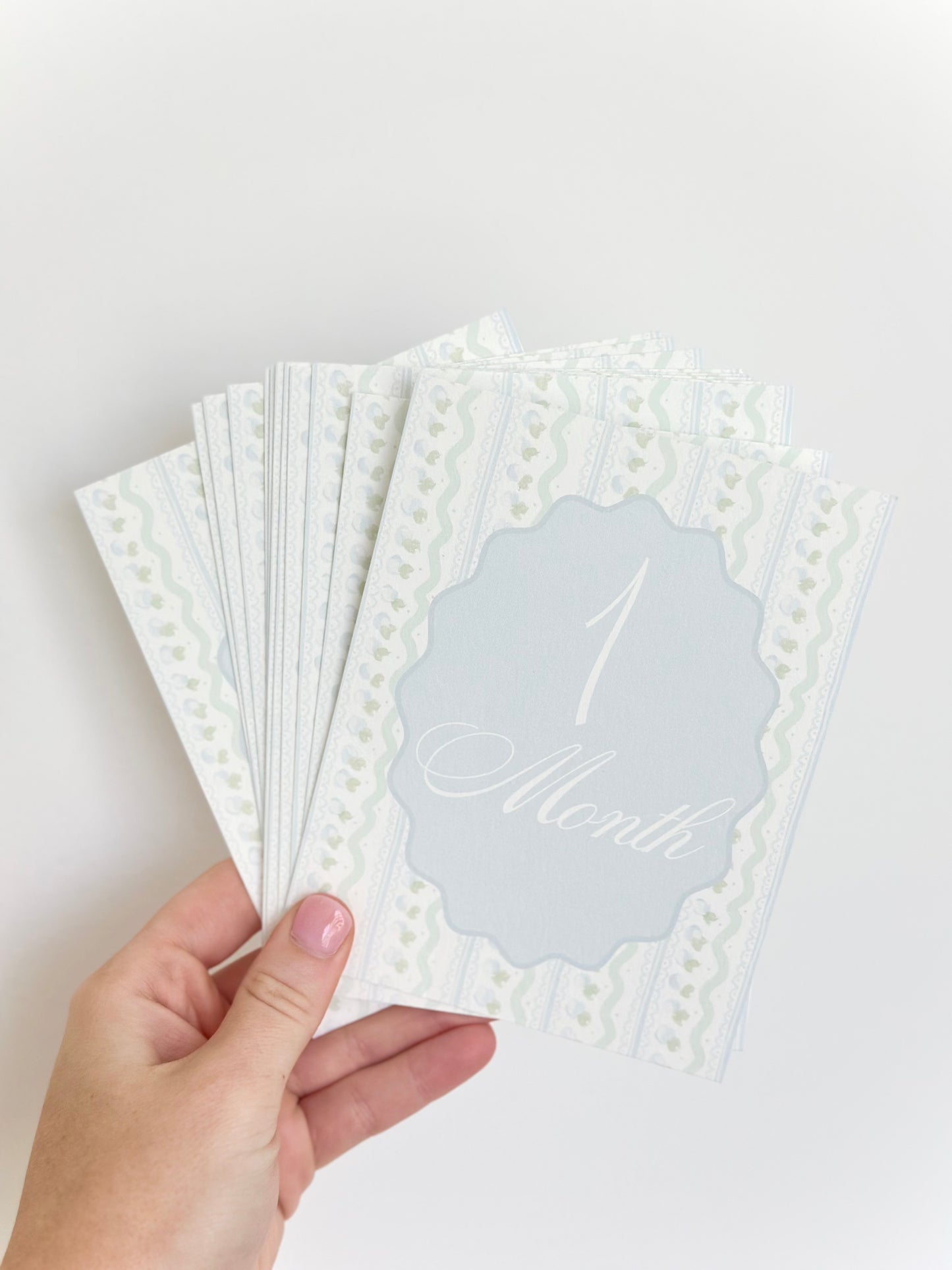 Baby Boy Milestone Cards