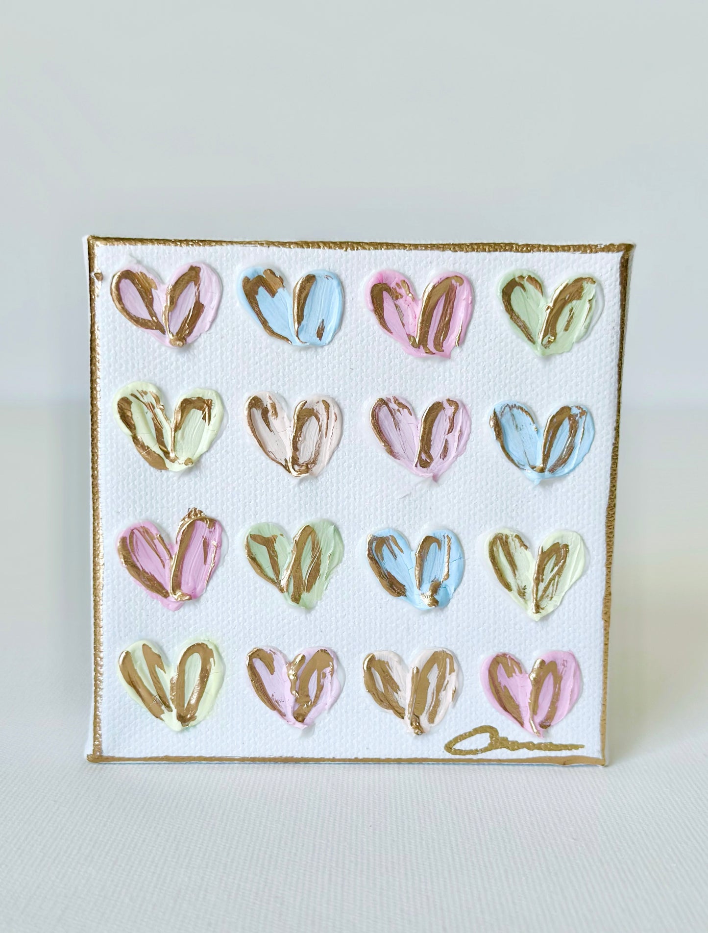 Candy Heart Canvas 4x4