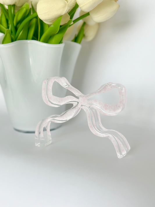Pink Acrylic Bow