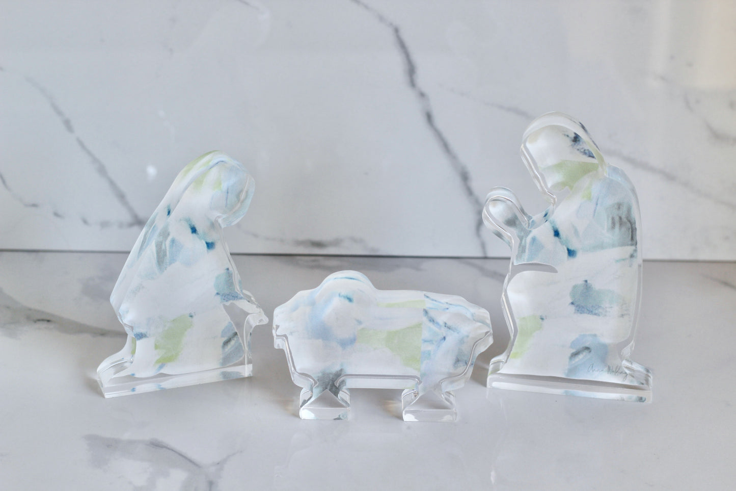 Acrylic Nativity Scene Set