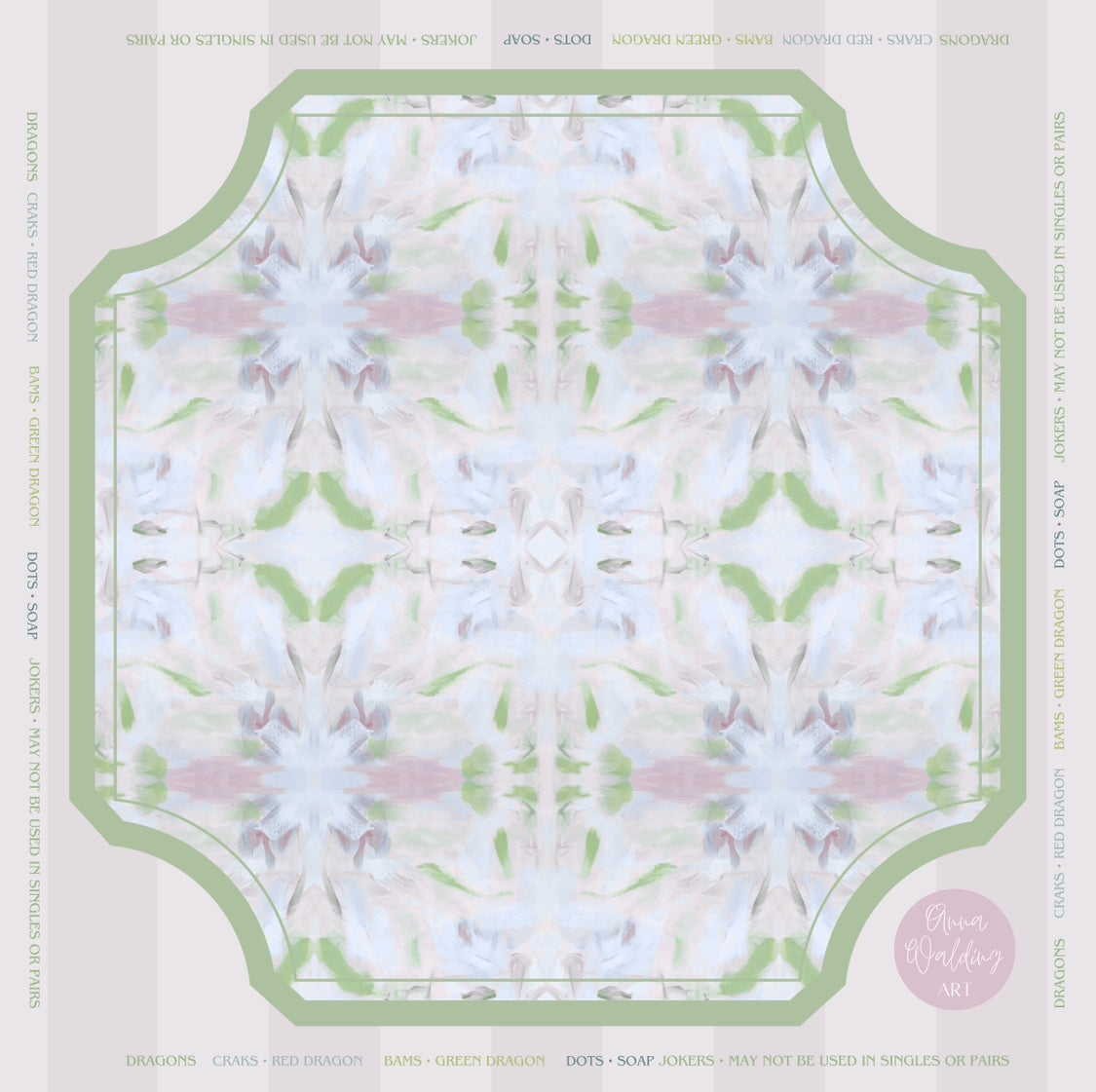 Pink Lilly Mahjong Mat