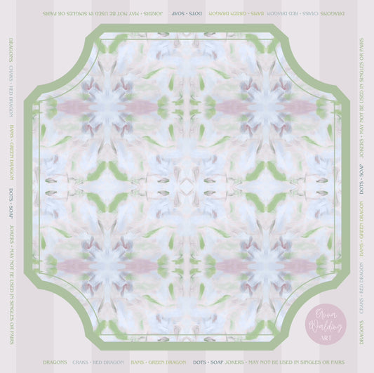 Pink Lilly Mahjong Mat