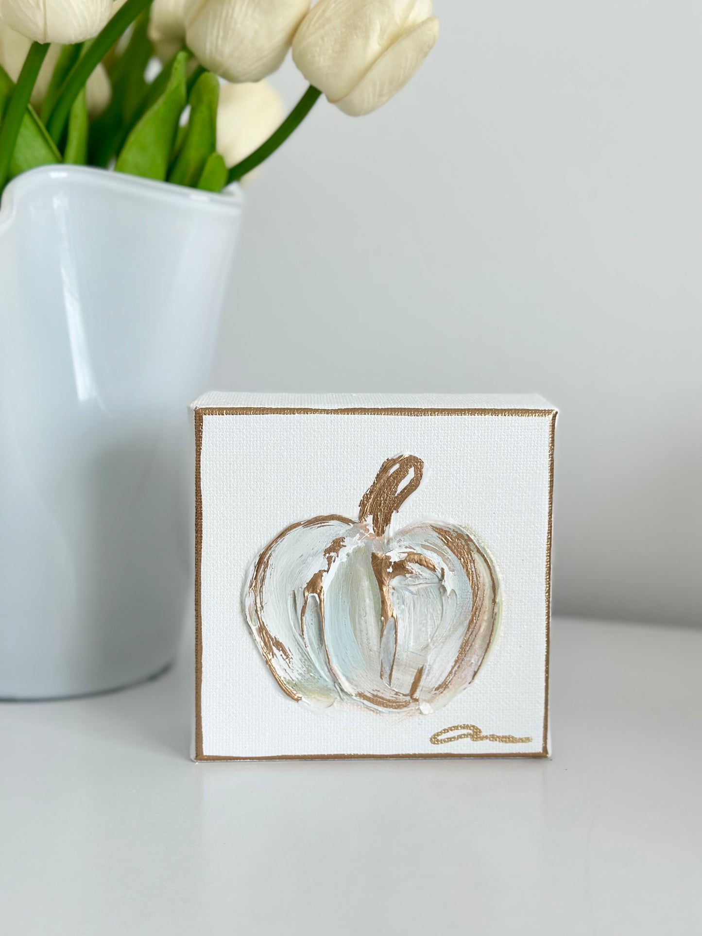 Pumpkin Canvas 4x4 Blue/Green