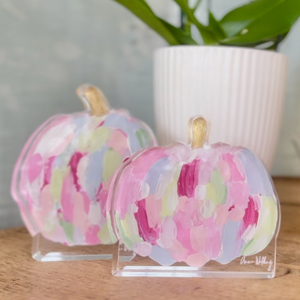 Pink Acrylic Pumpkin