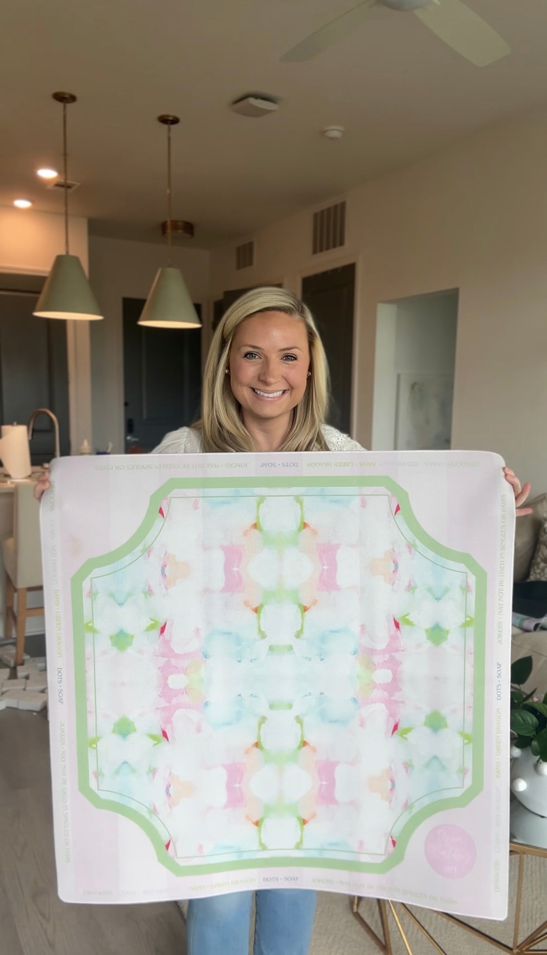 Pastel Petal Mahjong Mat PREORDER