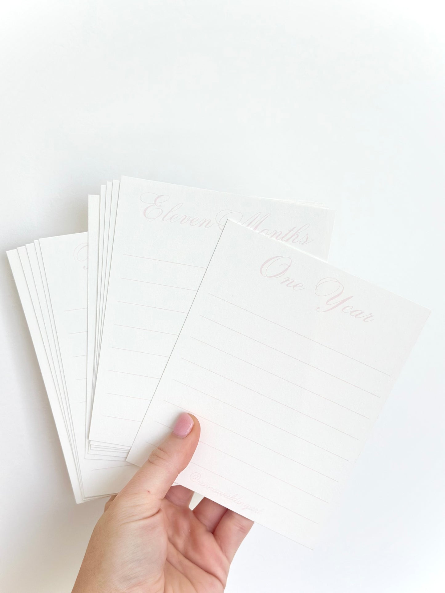Baby Girl Milestone Cards