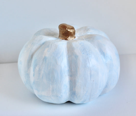 Blue and White Pumpkin I