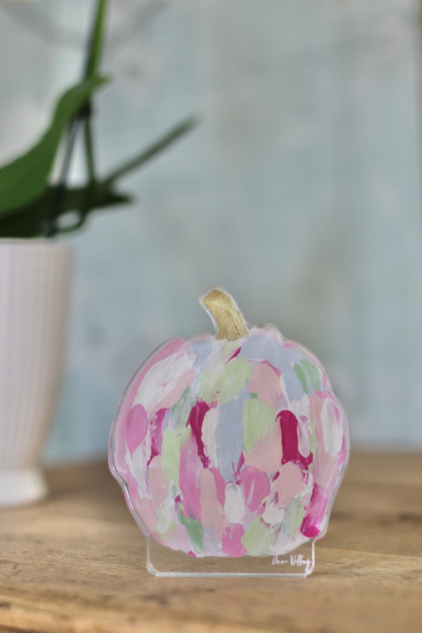 Pink Acrylic Pumpkin