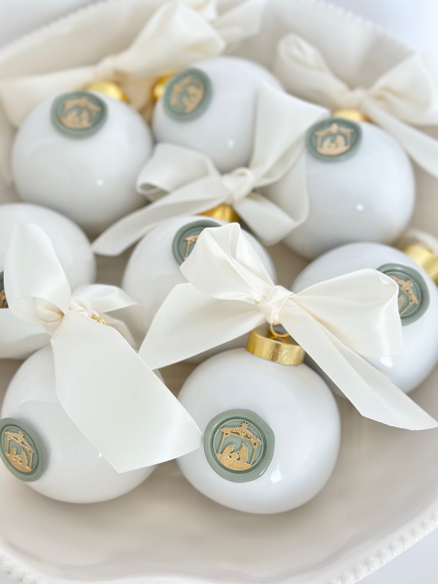 Nativity Ceramic Ornament