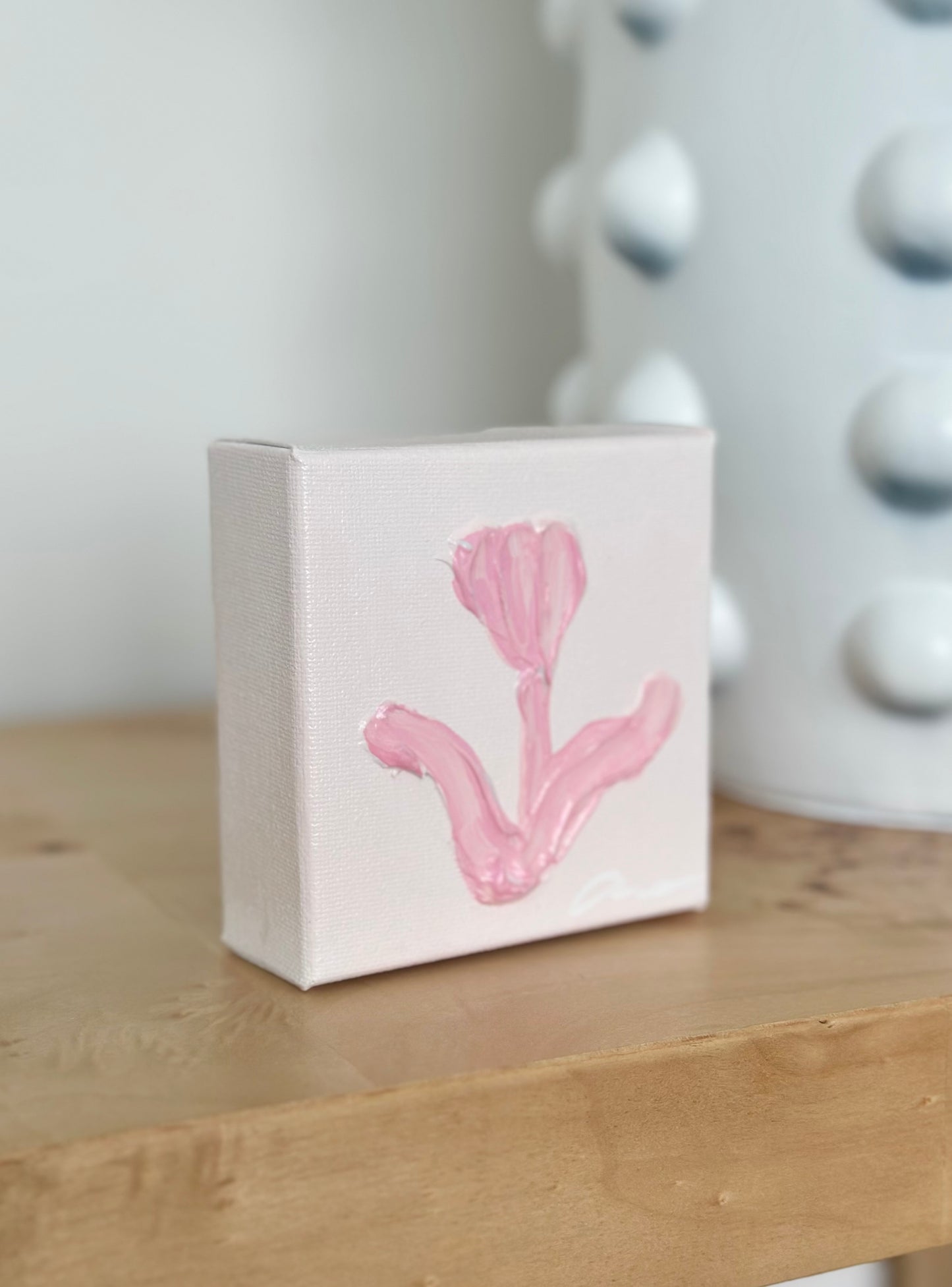 Pink Tulip 4x4 Canvas